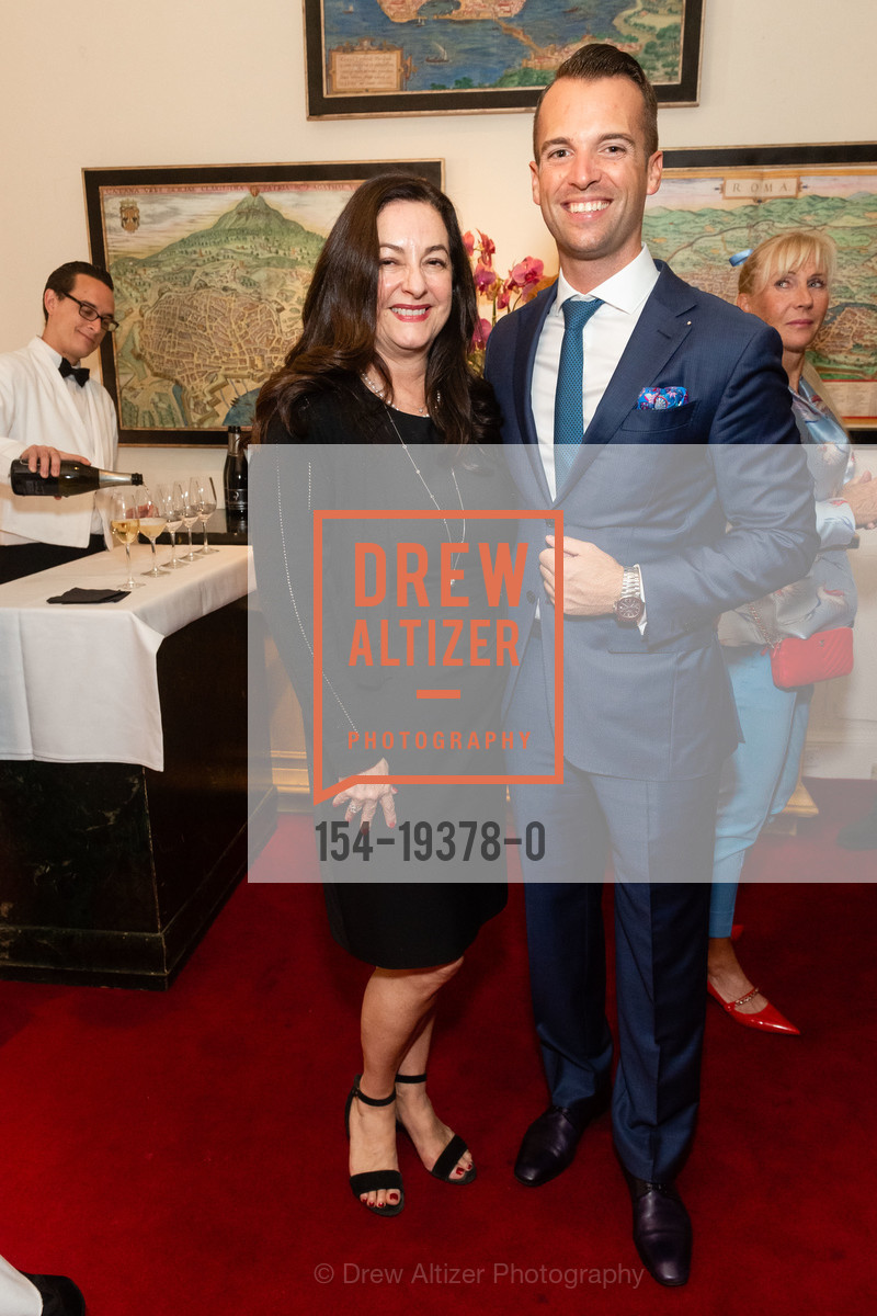 Allison Talley, Markus Pickartz, Shreve & Co. Hosts Wellendorff Dinner 2019, Villa Tavera. 27 Hotaling Pl, Photo #154-19378-0 Allison Talley, Markus Pickartz, Photo #154-19378-0