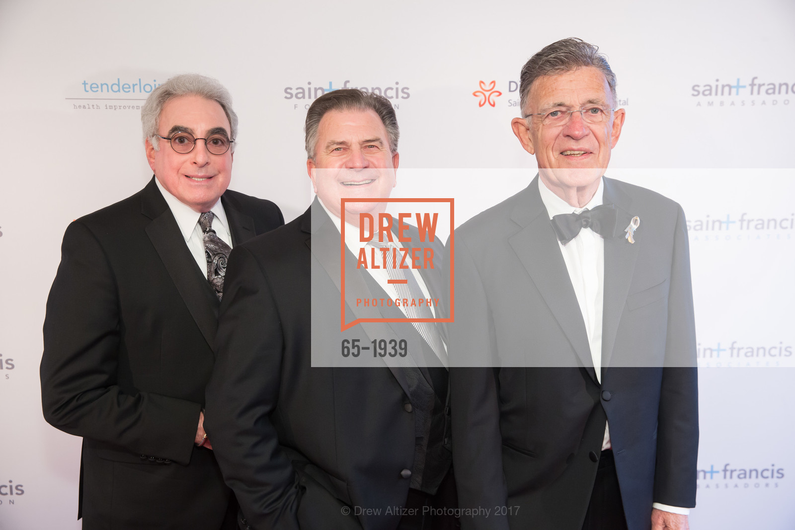 Steve Wiener, Norm Dito, Arne Dito, Saint Francis Foundation’s 2017 Oscar Benefit Party, SF Fairmont, Penthouse, February 26th, 2017, Photo #65-1939 Steve Wiener, Norm Dito, Arne Dito, Photo #65-1939