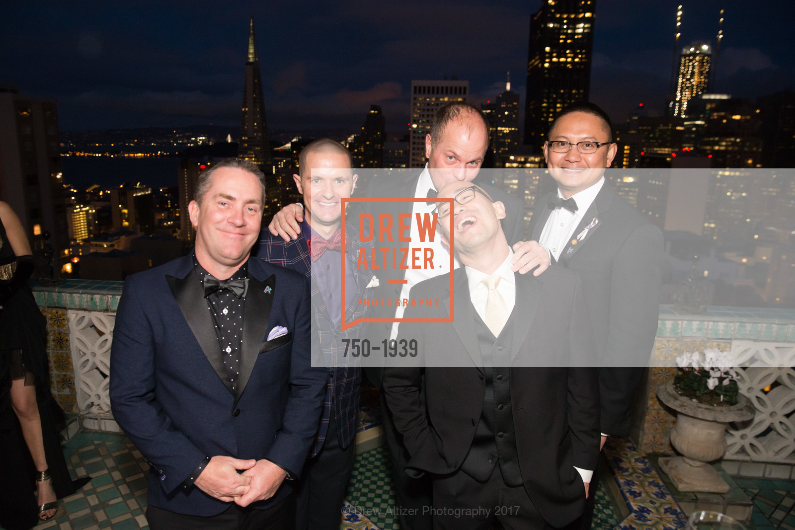 Jim Murphy, David West, David Matthews, Casey Jerome, David Duong, Saint Francis Foundation’s 2017 Oscar Benefit Party, SF Fairmont, Penthouse, February 26th, 2017, Photo #750-1939 Jim Murphy, David West, David Matthews, Casey Jerome, David Duong, Photo #750-1939