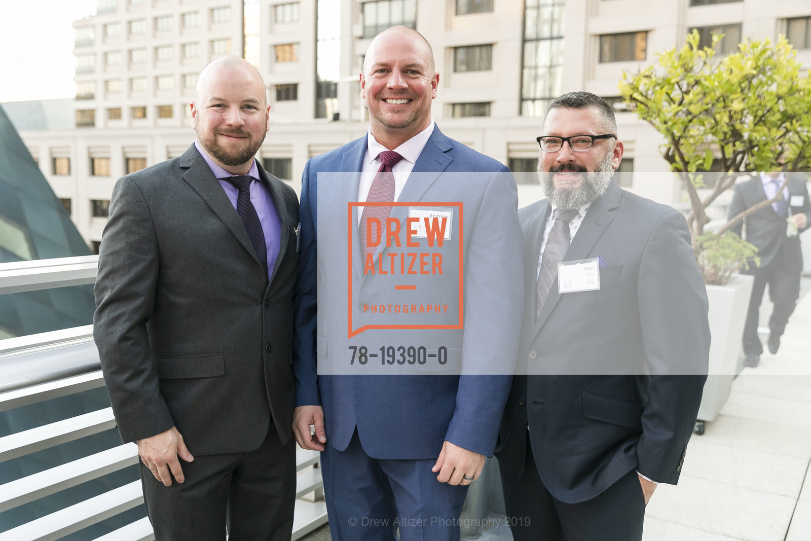 Trey Sheldon, Andrew Sheldon, Paul Gilea, PRC's Mighty Real Gala, Four Seasons Hotel San Francisco, October 11th, 2019, Photo #78-19390-0 Trey Sheldon, Andrew Sheldon, Paul Gilea, Photo #78-19390-0