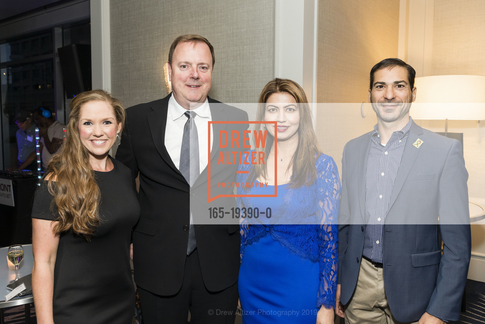 Leslie Emma, Larry Berwick, Huma Abbasi, Mike Steninberg, PRC's Mighty Real Gala, Four Seasons Hotel San Francisco, October 11th, 2019, Photo #165-19390-0 Leslie Emma, Larry Berwick, Huma Abbasi, Mike Steninberg, Photo #165-19390-0