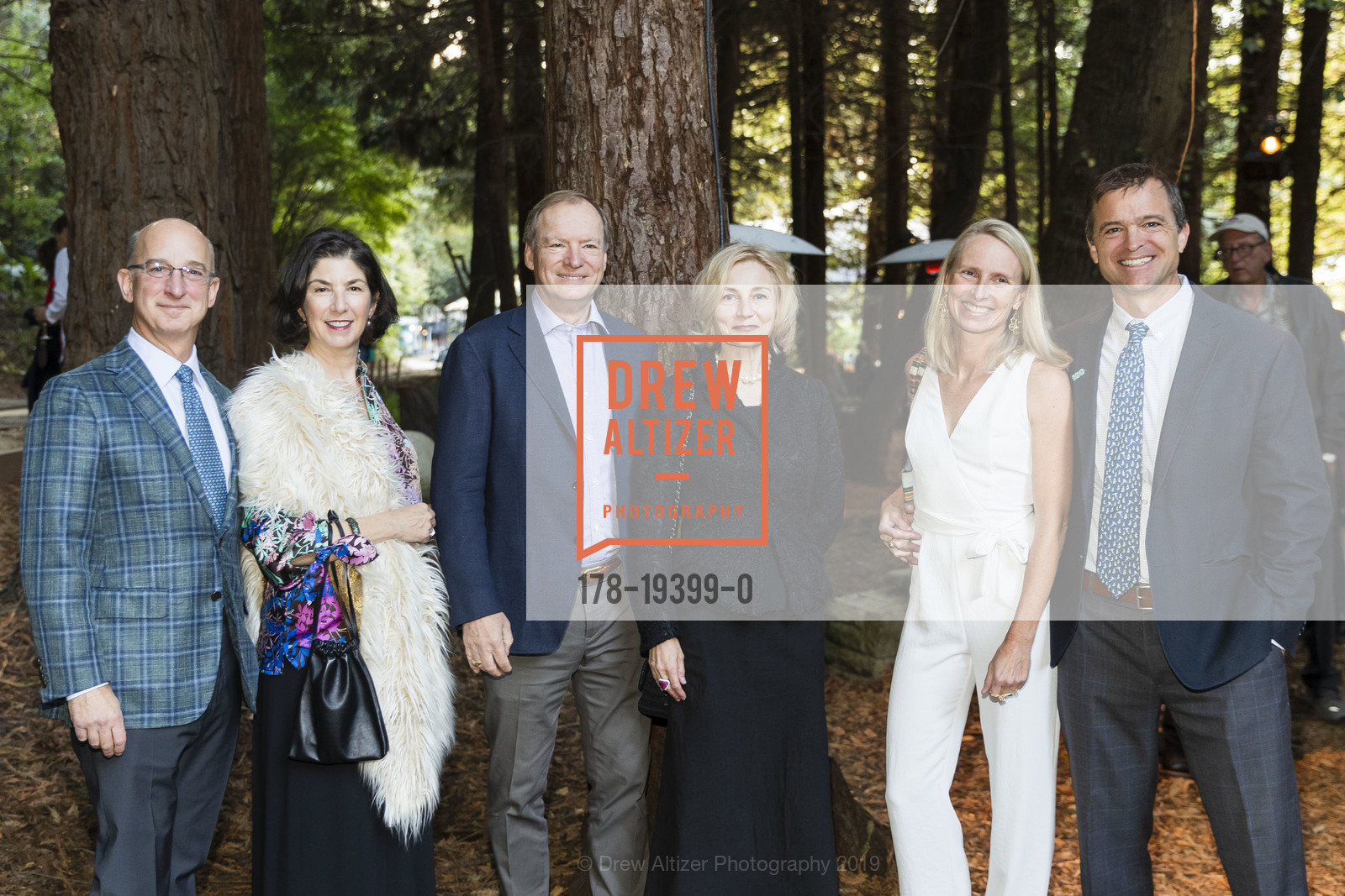 Matt Berler, Amy Berler, Al Smith, Elena Lebedeva, Kendra Hodder, Sam Hodder, Save the Redwoods League 'Take Me to the Trees' Annual Celebration 2019, National AIDS Memorial Grove. Golden Gate Park, October 12th, 2019, Photo #178-19399-0 Matt Berler, Amy Berler, Al Smith, Elena Lebedeva, Kendra Hodder, Sam Hodder, Photo #178-19399-0