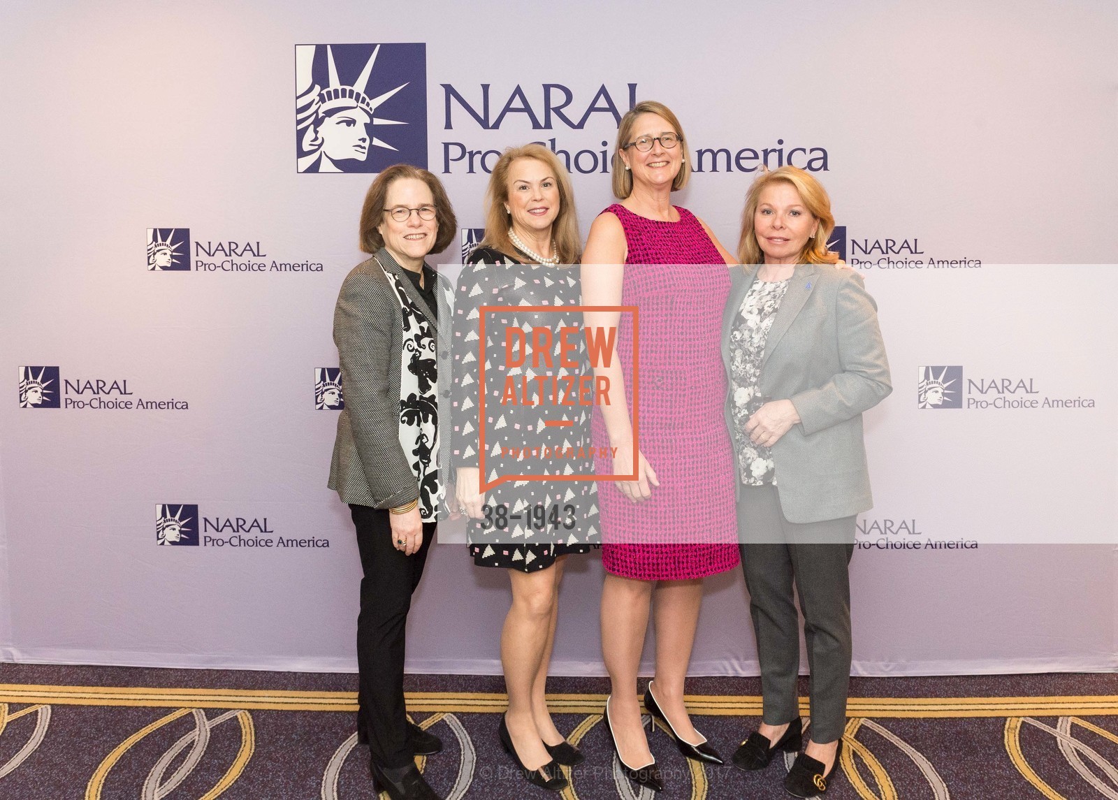 Paulette Kessler, Nonie Greene, Priscilla Geeslin, Jane Wolf, NARAL Pro-Choice's America's 22nd San Francisco Power of Choice Luncheon 2017, Fairmont Hotel. 950 Mason St, March 2nd, 2017, Photo #38-1943 Paulette Kessler, Nonie Greene, Priscilla Geeslin, Jane Wolf, Photo #38-1943