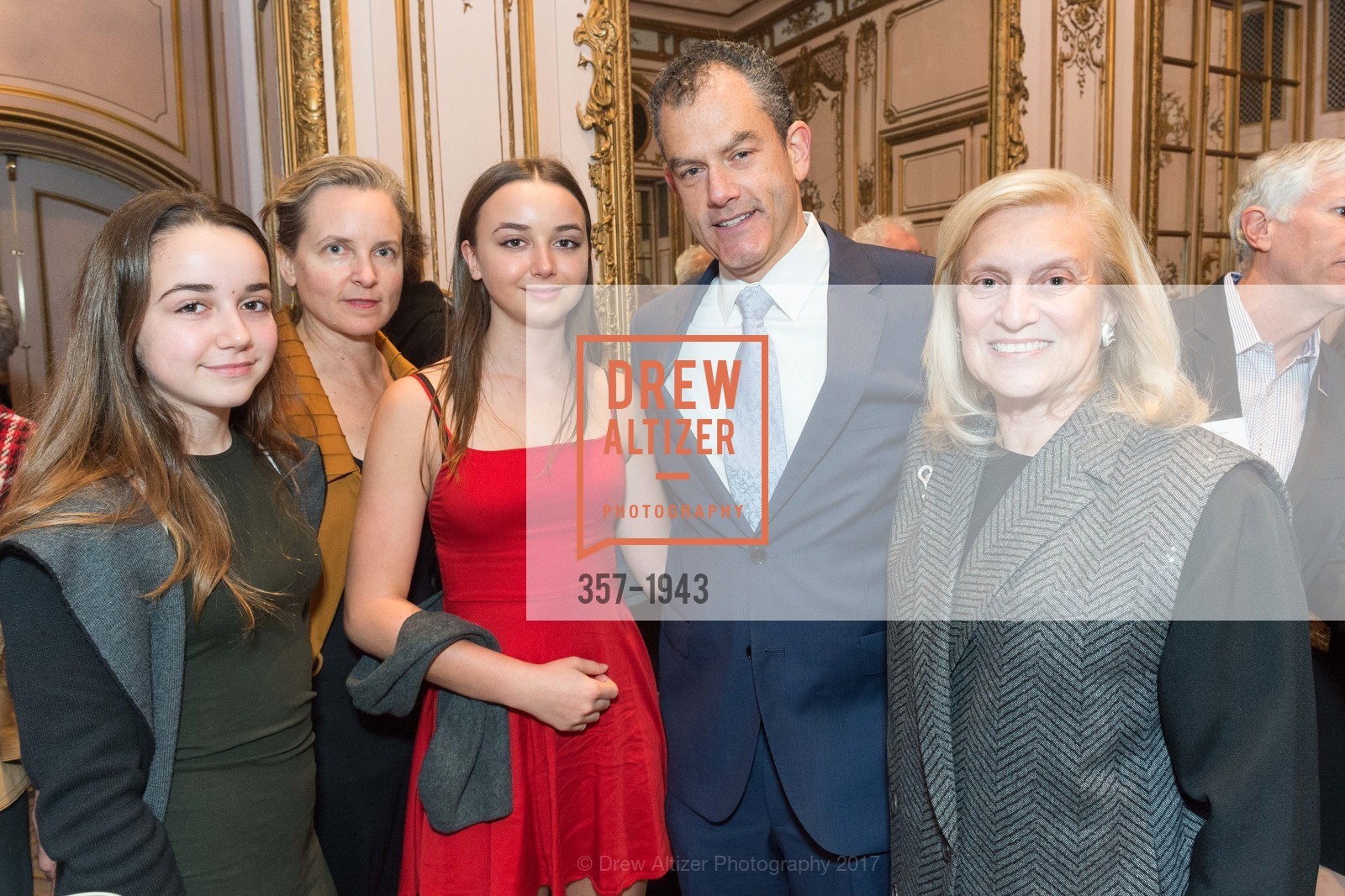 Alice Norrell, Laura Norrell, Eva Norrell, Dan Grossman, Susan Hyatt, NARAL Pro-Choice's America's 22nd San Francisco Power of Choice Luncheon 2017, Fairmont Hotel. 950 Mason St, March 2nd, 2017, Photo #357-1943 Alice Norrell, Laura Norrell, Eva Norrell, Dan Grossman, Susan Hyatt, Photo #357-1943
