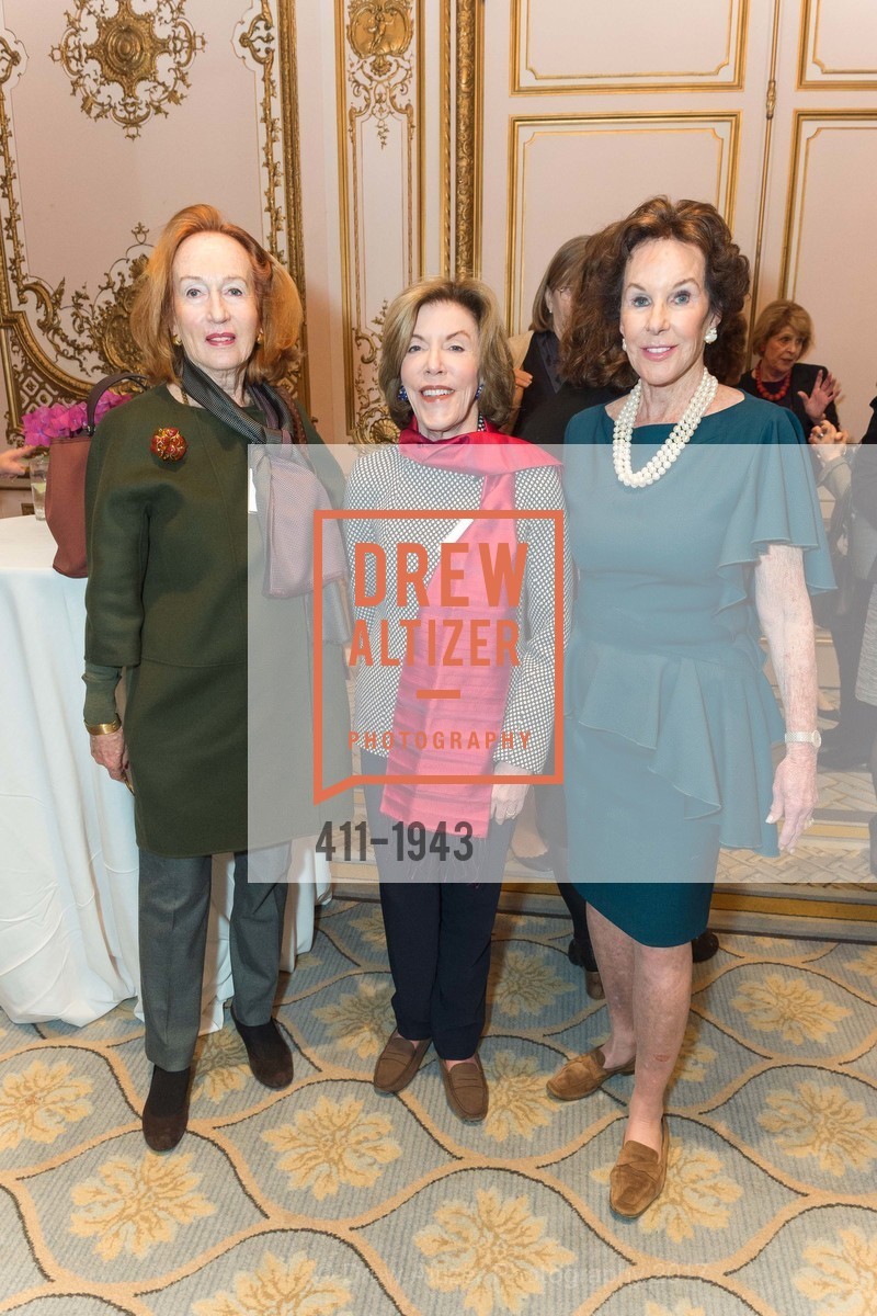 Monika Hunt, Mathea Falco, Joan Corrigan, NARAL Pro-Choice's America's 22nd San Francisco Power of Choice Luncheon 2017, Fairmont Hotel. 950 Mason St, March 2nd, 2017, Photo #411-1943 Monika Hunt, Mathea Falco, Joan Corrigan, Photo #411-1943