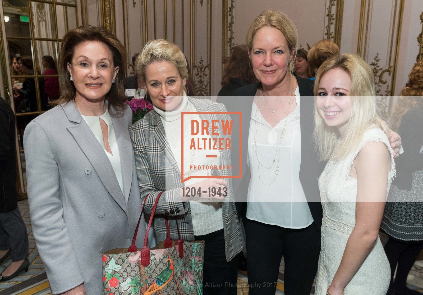 Lucie Weissman, Bev Spector, Corie Knight, Alix Lipson, NARAL Pro-Choice's America's 22nd San Francisco Power of Choice Luncheon 2017, Fairmont Hotel. 950 Mason St, March 2nd, 2017, Photo #1204-1943 Lucie Weissman, Bev Spector, Corie Knight, Alix Lipson, Photo #1204-1943