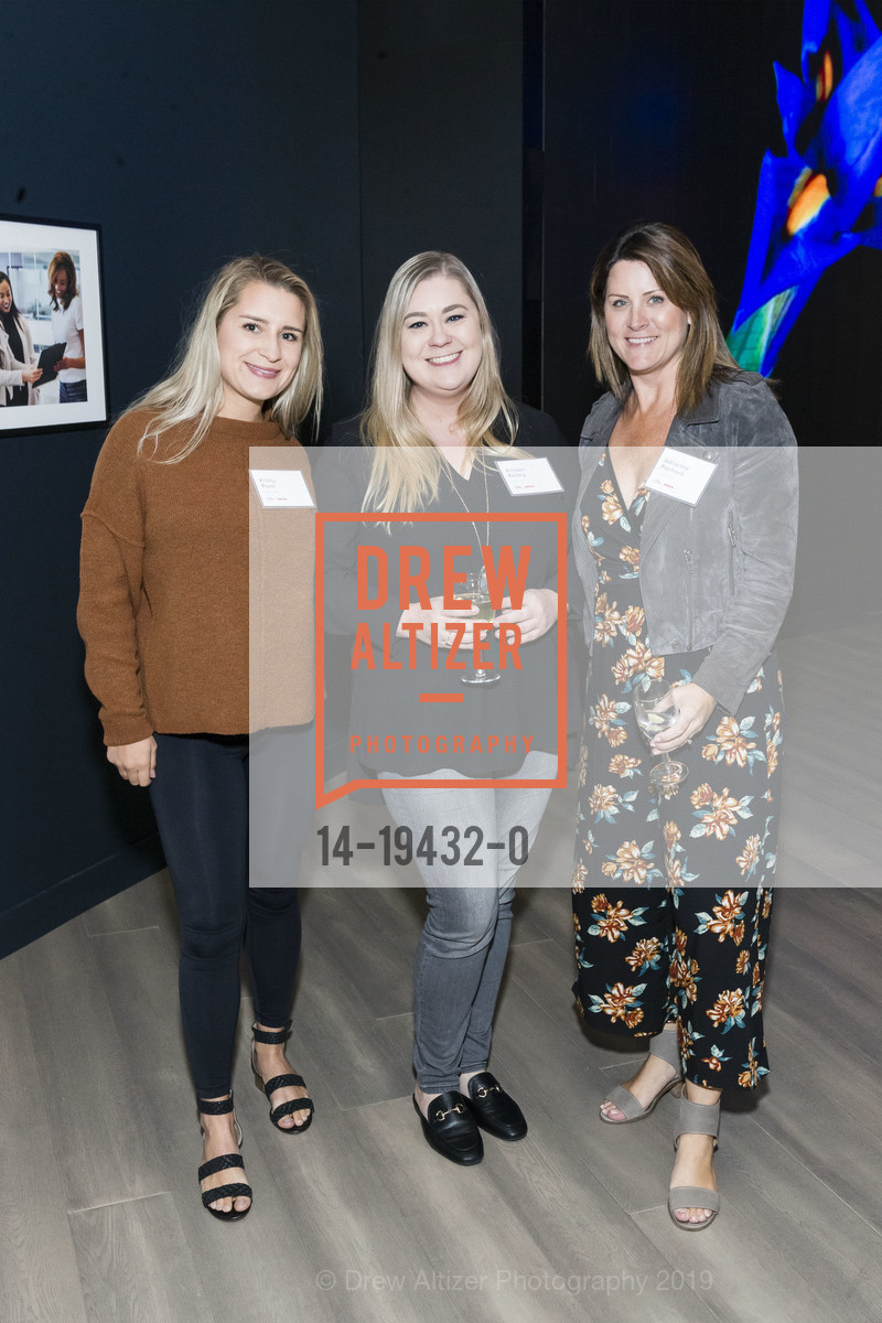 Kristy Ryan, Kristen Kelley, Adrienne Pacheco, Kilroy Realty / US Olympic Sailing Cocktail Reception 2019, Kilroy Innovation Center. 660 3rd St, October 16th, 2019, Photo #14-19432-0 Kristy Ryan, Kristen Kelley, Adrienne Pacheco, Photo #14-19432-0