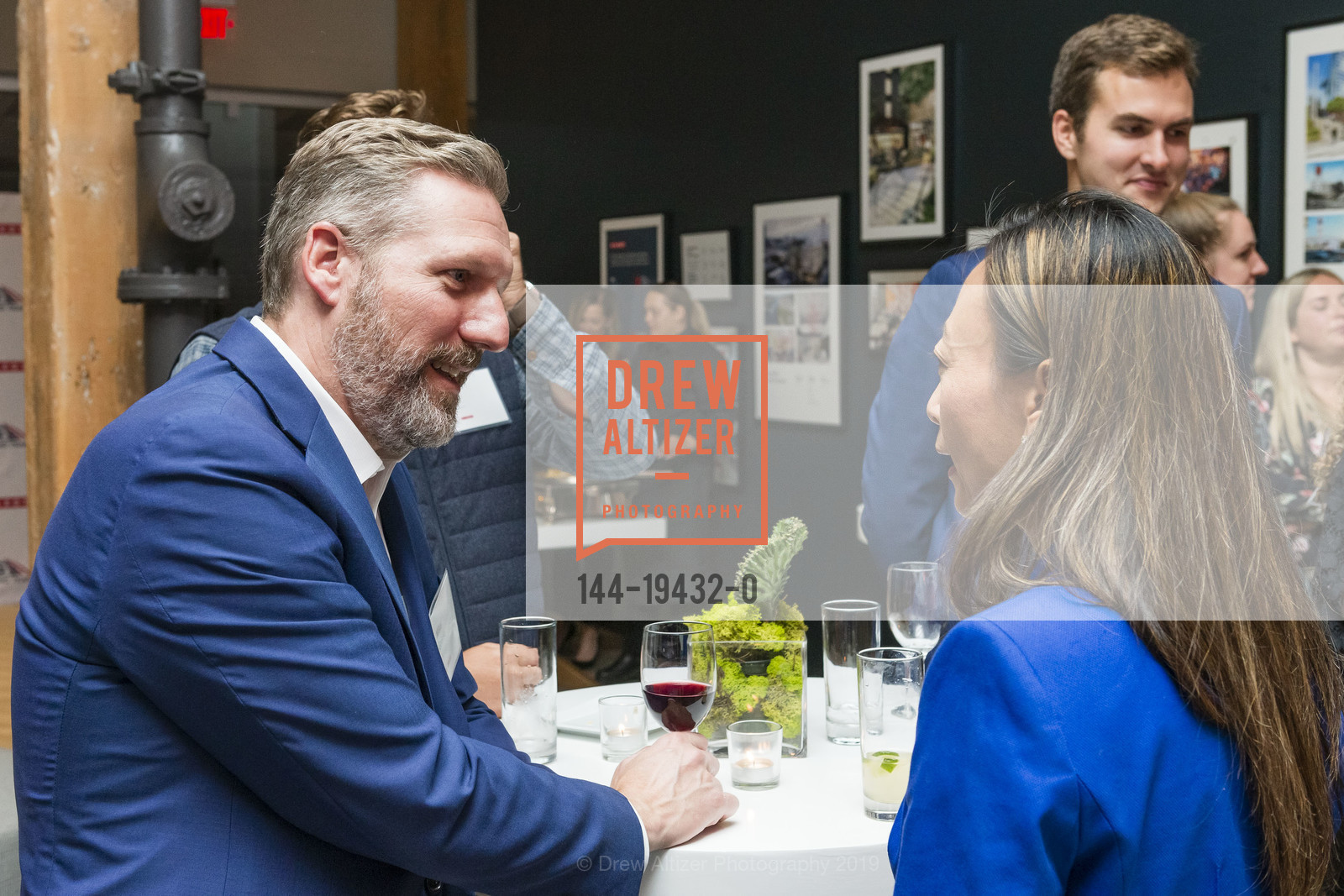 Mike Grisso, Eileen Kong, Kilroy Realty / US Olympic Sailing Cocktail Reception 2019, Kilroy Innovation Center. 660 3rd St, October 16th, 2019, Photo #144-19432-0 Mike Grisso, Eileen Kong, Photo #144-19432-0