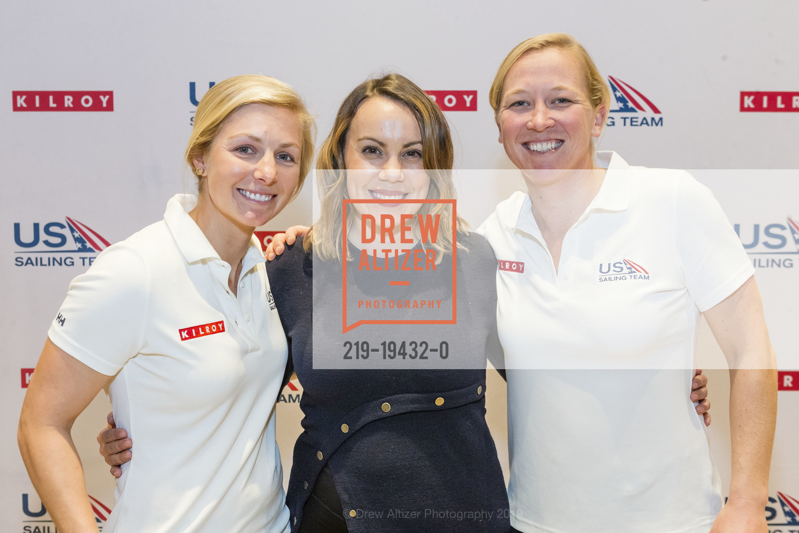 Stephanie Roble, Shannon Knuth, Maggie Shea, Kilroy Realty / US Olympic Sailing Cocktail Reception 2019, Kilroy Innovation Center. 660 3rd St, October 16th, 2019, Photo #219-19432-0 Stephanie Roble, Shannon Knuth, Maggie Shea, Photo #219-19432-0