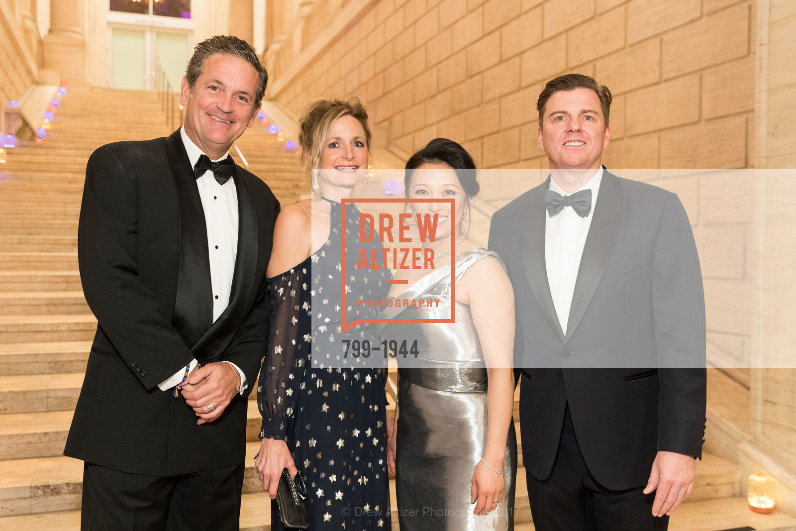 John Pleasants, Jen Pleasants, Cori Bates, Tony Bates, Asian Art Museum Gala 2017, Asian Art Museum. 200 Larkin St, March 2nd, 2017, Photo #799-1944 John Pleasants, Jen Pleasants, Cori Bates, Tony Bates, Photo #799-1944