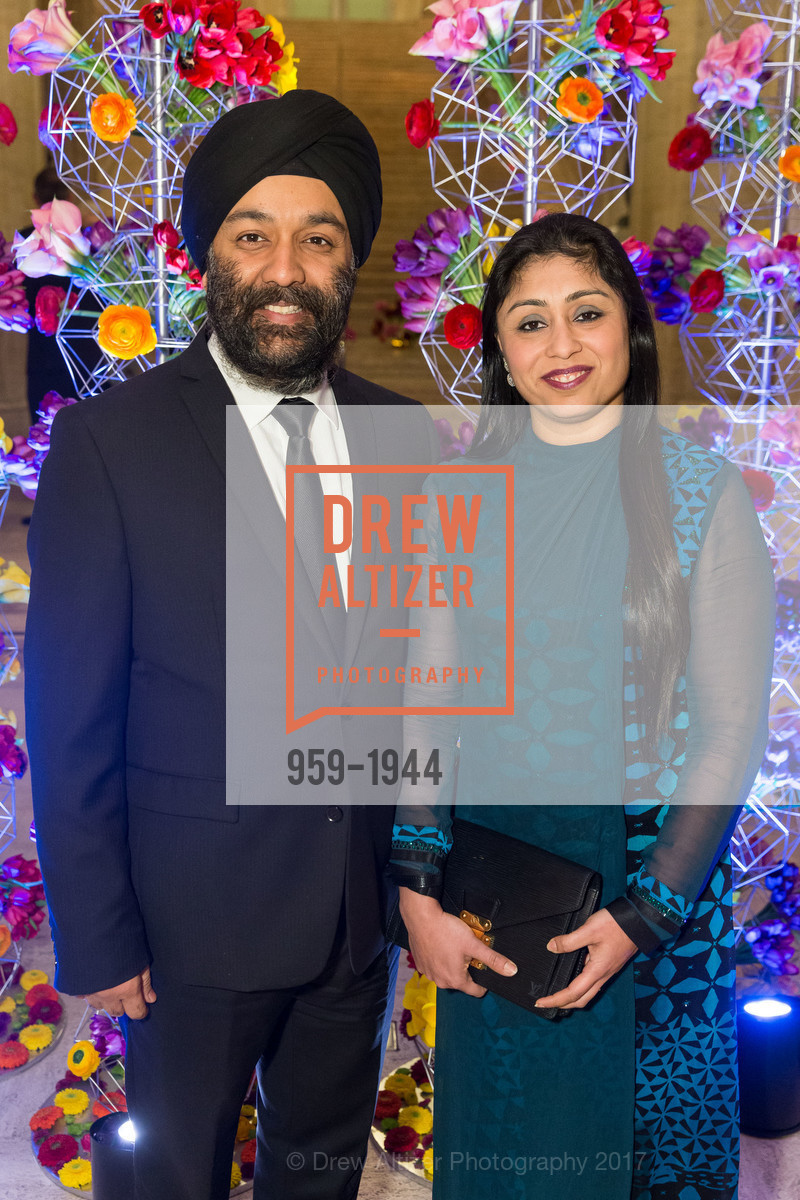 Shiv Kapoor, Shilpy Kappor, Asian Art Museum Gala 2017, Asian Art Museum. 200 Larkin St, March 2nd, 2017, Photo #959-1944 Shiv Kapoor, Shilpy Kappor, Photo #959-1944
