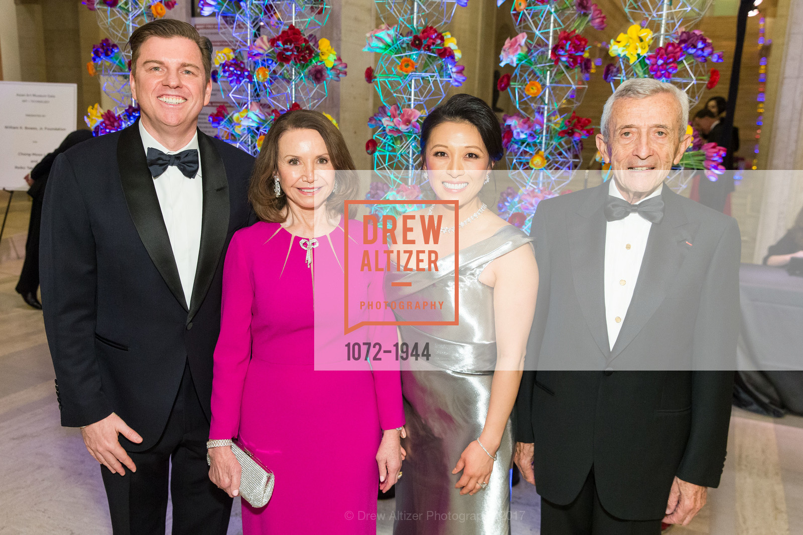 Tony Bates, Christine Lamond, Cori Bates, Pierre Lamond, Asian Art Museum Gala 2017, Asian Art Museum. 200 Larkin St, March 2nd, 2017, Photo #1072-1944 Tony Bates, Christine Lamond, Cori Bates, Pierre Lamond, Photo #1072-1944