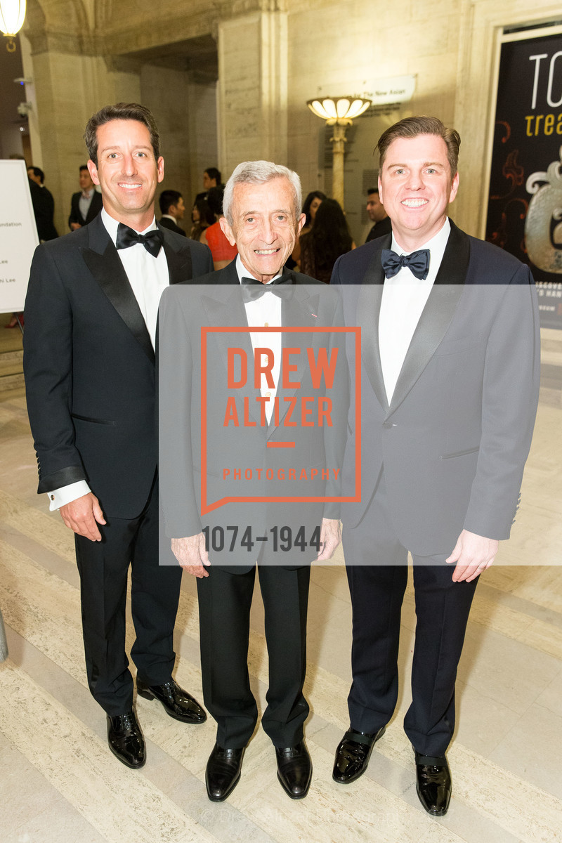 David Lamond, Pierre Lamond, Tony Bates, Asian Art Museum Gala 2017, Asian Art Museum. 200 Larkin St, March 2nd, 2017, Photo #1074-1944 David Lamond, Pierre Lamond, Tony Bates, Photo #1074-1944