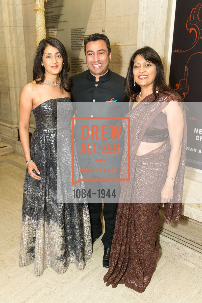 Ranjini Malavalli, Ush Patel, Lata Krishnan, Asian Art Museum Gala 2017, Asian Art Museum. 200 Larkin St, March 2nd, 2017, Photo #1084-1944 Ranjini Malavalli, Ush Patel, Lata Krishnan, Photo #1084-1944