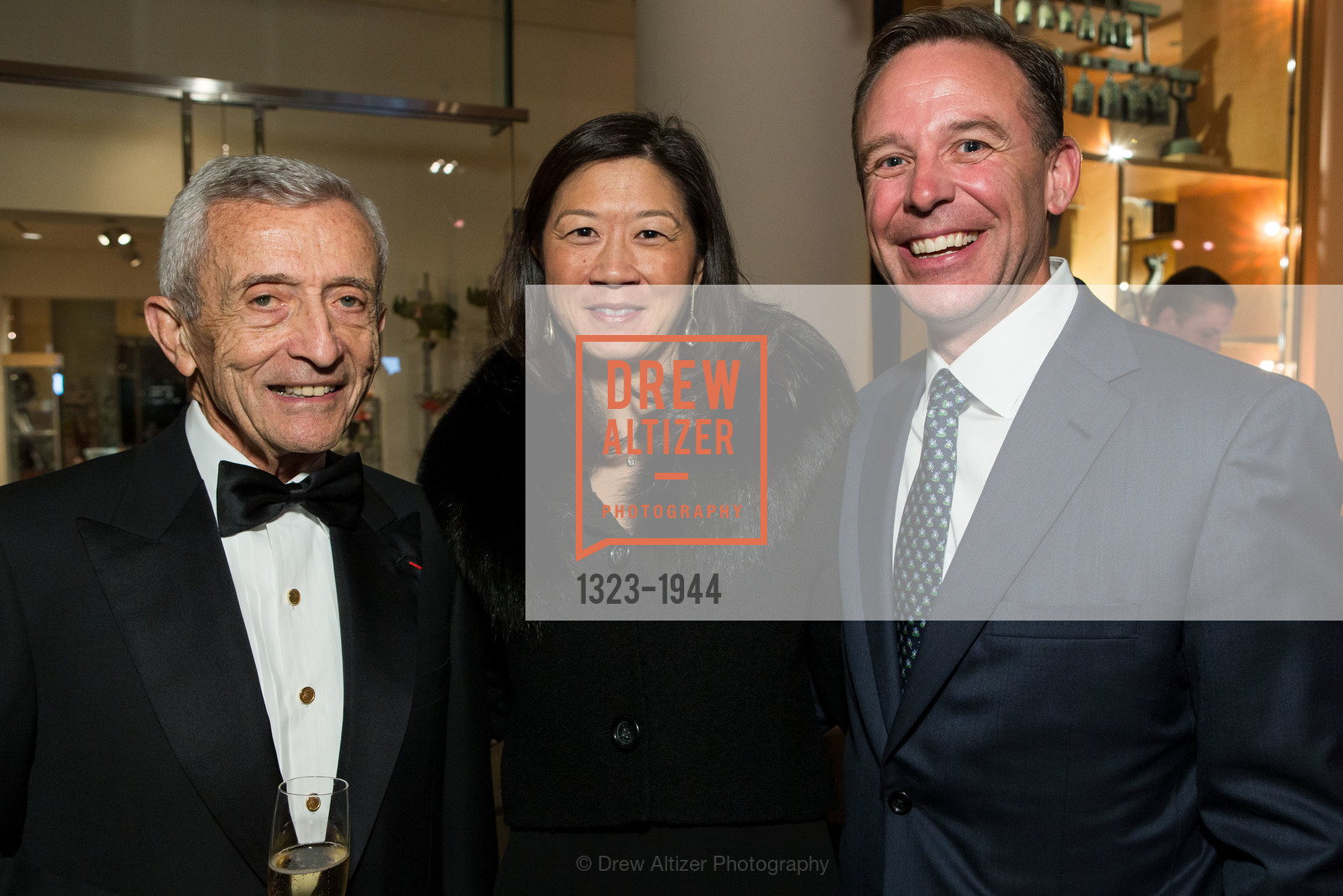 Pierre Lamond, Christine Leong Connors, David Lyon, Asian Art Museum Gala 2017, Asian Art Museum. 200 Larkin St, Photo #1323-1944 Pierre Lamond, Christine Leong Connors, David Lyon, Photo #1323-1944