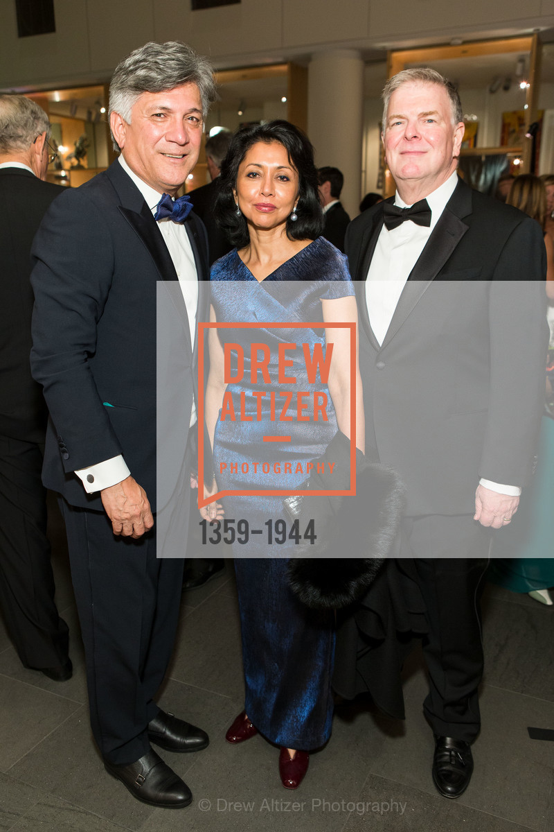 Mario Diaz, Renu Agrawal, David Weber, Asian Art Museum Gala 2017, Asian Art Museum. 200 Larkin St, Photo #1359-1944 Mario Diaz, Renu Agrawal, David Weber, Photo #1359-1944