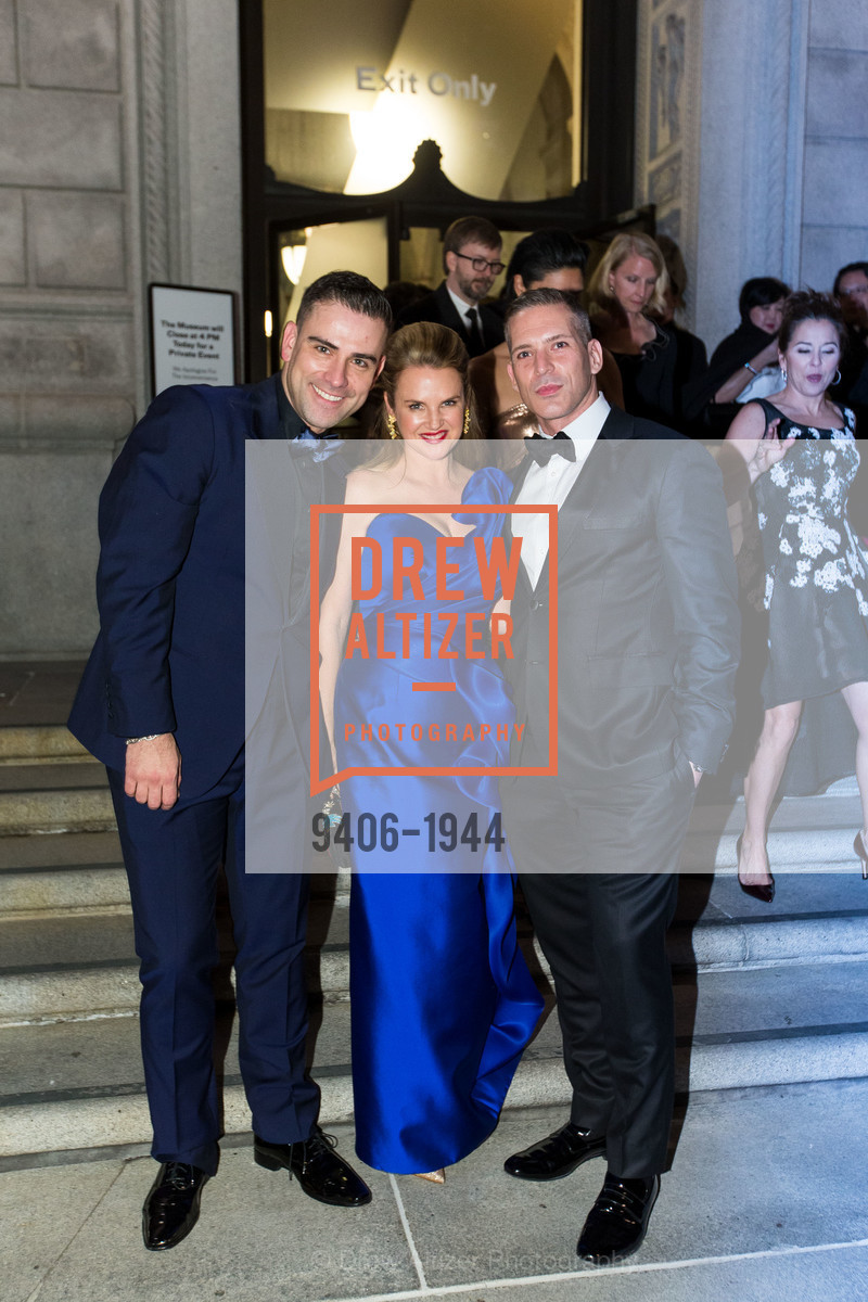Rubin Singer, Allison Rose, Carlos Melia, Asian Art Museum Gala 2017, Asian Art Museum. 200 Larkin St, Photo #9406-1944 Rubin Singer, Allison Rose, Carlos Melia, Photo #9406-1944