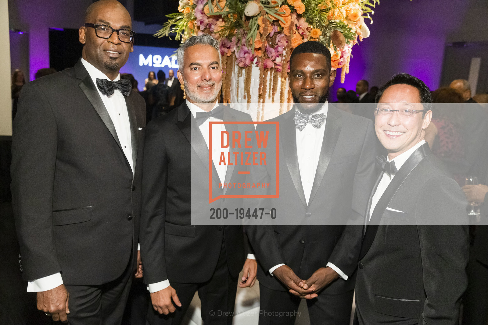 Ruben Ingram, Savio DeSouza, Kenneth Caldwell, Ivan Flores, MoAD's Afropolitan Ball 2019, City Metreon. 135 4th St, Photo #200-19447-0 Ruben Ingram, Savio DeSouza, Kenneth Caldwell, Ivan Flores, Photo #200-19447-0