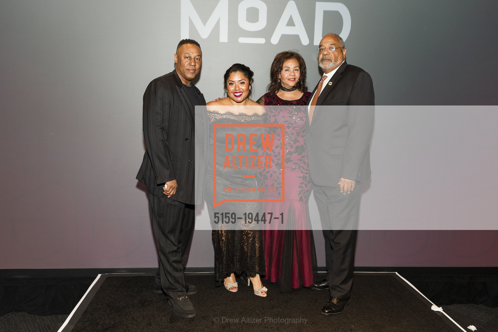 Carsey Dylan, Laura Cano, Lola Whittle, Timothy Waters, MoAD's Afropolitan Ball 2019, City Metreon. 135 4th St, Photo #5159-19447-1 Carsey Dylan, Laura Cano, Lola Whittle, Timothy Waters, Photo #5159-19447-1
