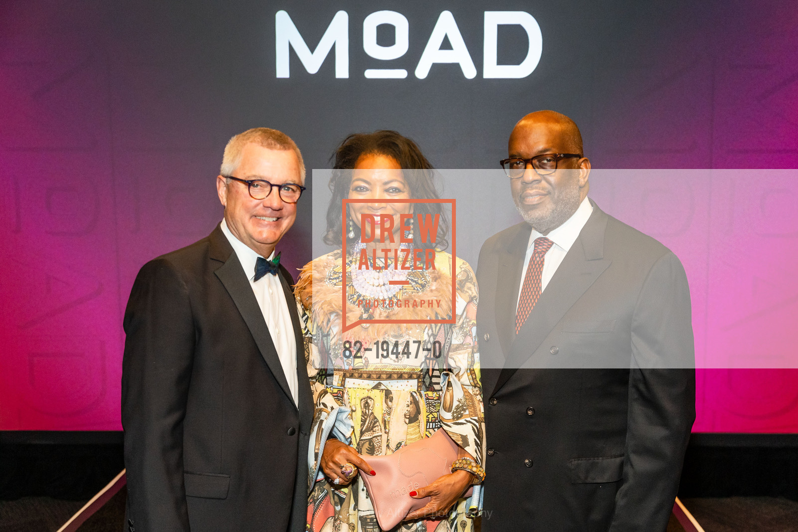 Wade Rose, Denise Bradley Tyson, Bernard Tyson, MoAD's Afropolitan Ball 2019, Multiple, November 11th, 2019, Photo #82-19447-0 Wade Rose, Denise Bradley Tyson, Bernard Tyson, Photo #82-19447-0