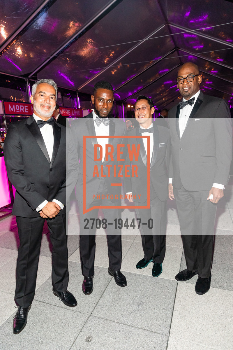 Savio DeSouza, Kenneth Caldwell, Ivan Flores, Ruben Ingram, MoAD's Afropolitan Ball 2019, City Metreon. 135 4th St, Photo #2708-19447-0 Savio DeSouza, Kenneth Caldwell, Ivan Flores, Ruben Ingram, Photo #2708-19447-0