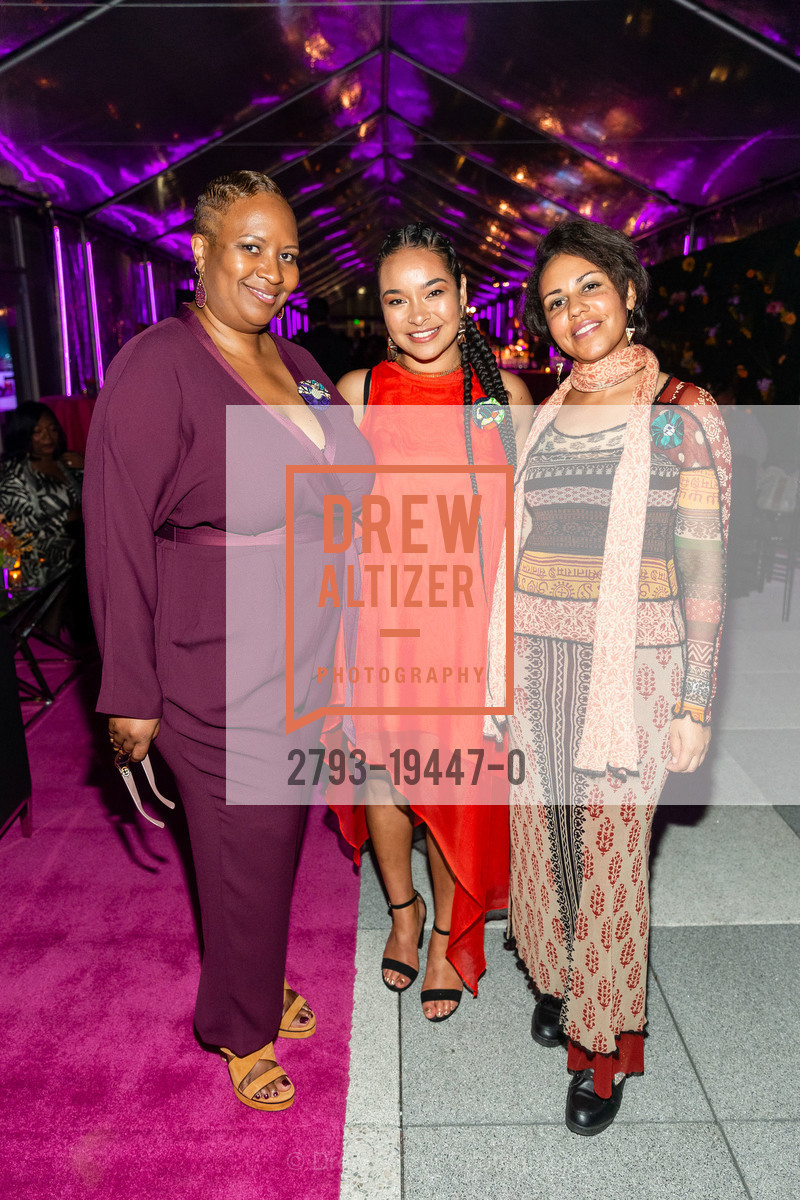 Dana Washington, Nia McAllister, Nicole Winthrop, MoAD's Afropolitan Ball 2019, City Metreon. 135 4th St, Photo #2793-19447-0 Dana Washington, Nia McAllister, Nicole Winthrop, Photo #2793-19447-0