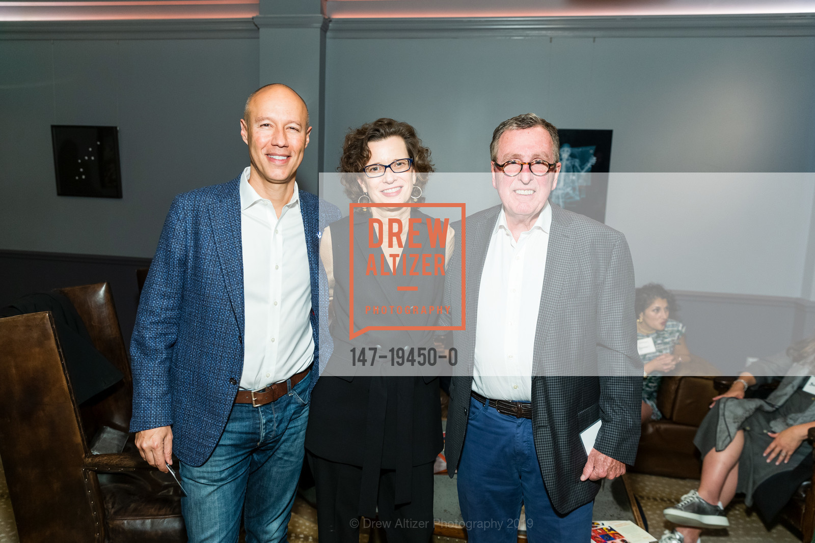David Risher, Michelle Nunn, Mike Cerre, CARE Hosts Gender at the Border: An Evening of Inspiration, Provocation and Storytelling, The Battery Club. 717 Battery Street, October 17th, 2019, Photo #147-19450-0 David Risher, Michelle Nunn, Mike Cerre, Photo #147-19450-0