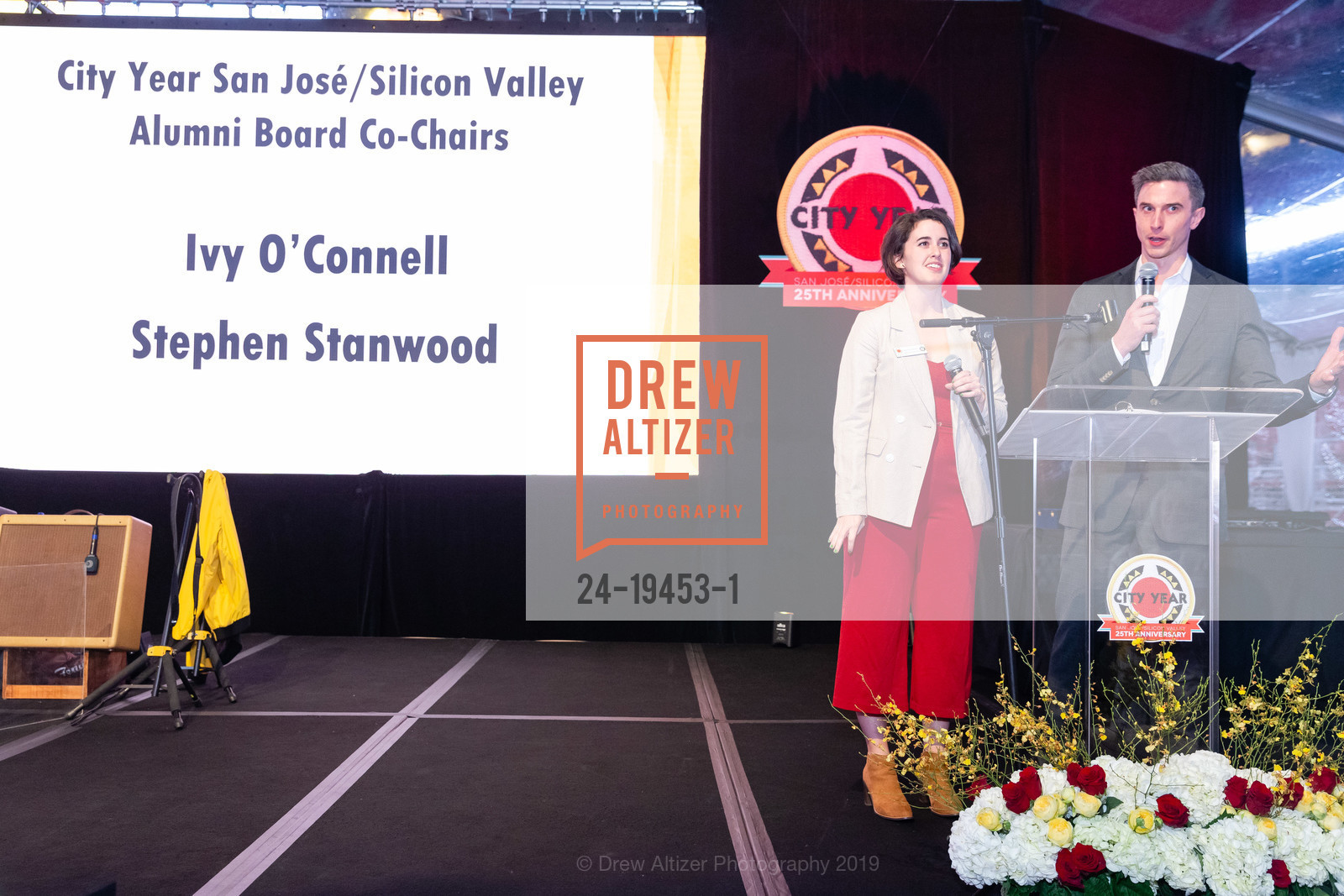 Ivy O'Connell, Stephen Stanwood, City Year San Jose 25th Anniversary Gala 2019, Levi's Stadium. 4900 Marie P DeBartolo Way, October 17th, 2019, Photo #24-19453-1 Ivy O'Connell, Stephen Stanwood, Photo #24-19453-1