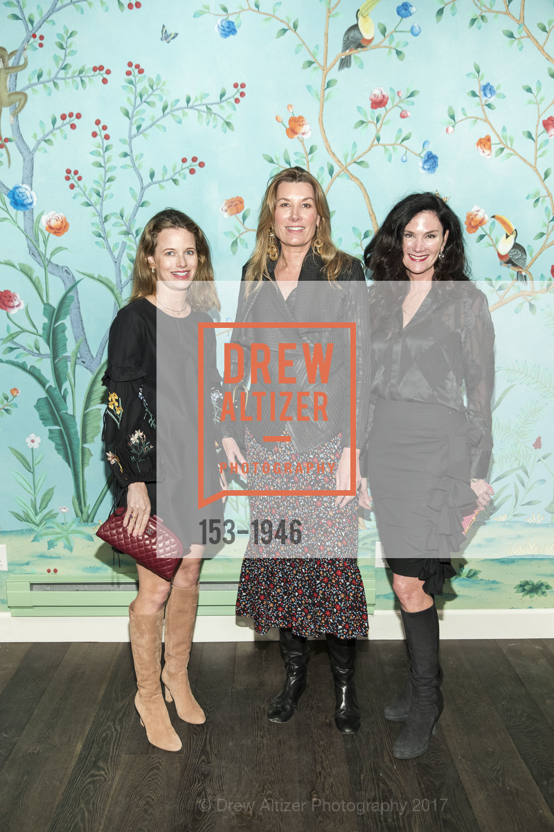 Lindsay Bolton, Susan Dunlevy, Lisa Alexander, de Gournay Celebrates Opening of New Boutique, de Gournay Showroom. 3681A Sacramento Street
, March 1st, 2017, Photo #153-1946 Lindsay Bolton, Susan Dunlevy, Lisa Alexander, Photo #153-1946