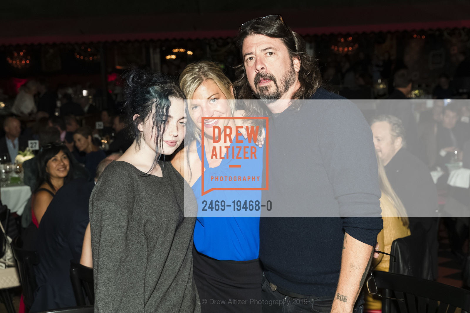 Violet Maye Grohl, Danielle Madeira, Dave Grohl, Bring Change to Mind's Annual Revels and Revelations, Bimbo’s 365 Club, October 17th, 2019, Photo #2469-19468-0 Violet Maye Grohl, Danielle Madeira, Dave Grohl, Photo #2469-19468-0