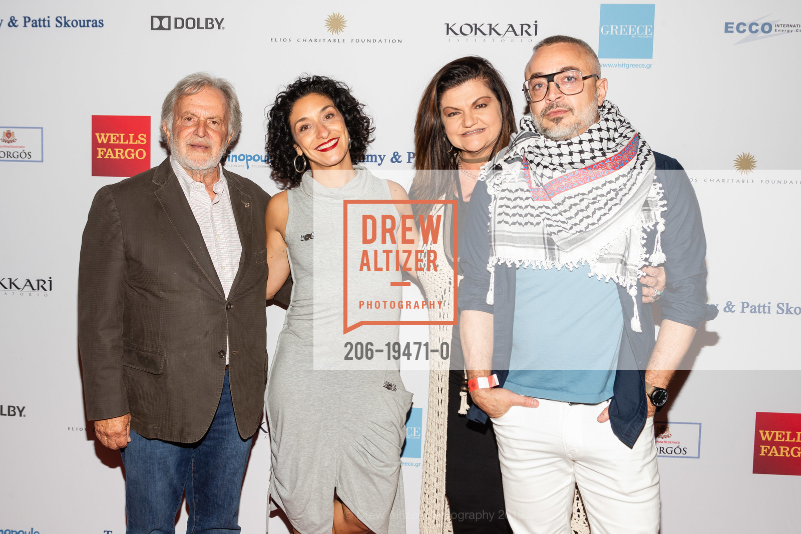 Sid Ganis, Anthoula Katsimatides, Pamela Spyrs, Harry Mavromichalis, 16th Annual SF Greek Film Festival Opening Night, Castro Theatre. 429 Castro Street, October 20th, 2019, Photo #206-19471-0 Sid Ganis, Anthoula Katsimatides, Pamela Spyrs, Harry Mavromichalis, Photo #206-19471-0