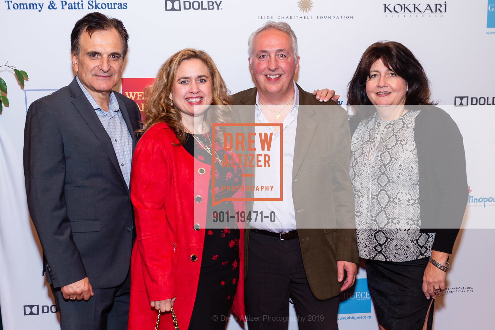 Tim Delis, Anna Yanni Eleftheriabis, Toula Delis, 16th Annual SF Greek Film Festival Opening Night, Castro Theatre. 429 Castro Street, October 20th, 2019, Photo #901-19471-0 Tim Delis, Anna Yanni Eleftheriabis, Toula Delis, Photo #901-19471-0