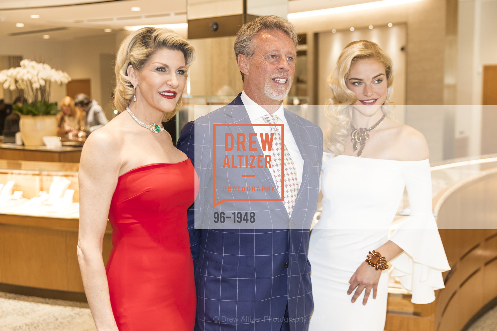 Karen Caldwell, Peter Hernandez, Jennifer Daivs, Shreve & Co. hosts Karen Caldwell Fashions, Shreve & Co, March 2nd, 2017, Photo #96-1948 Karen Caldwell, Peter Hernandez, Jennifer Daivs, Photo #96-1948