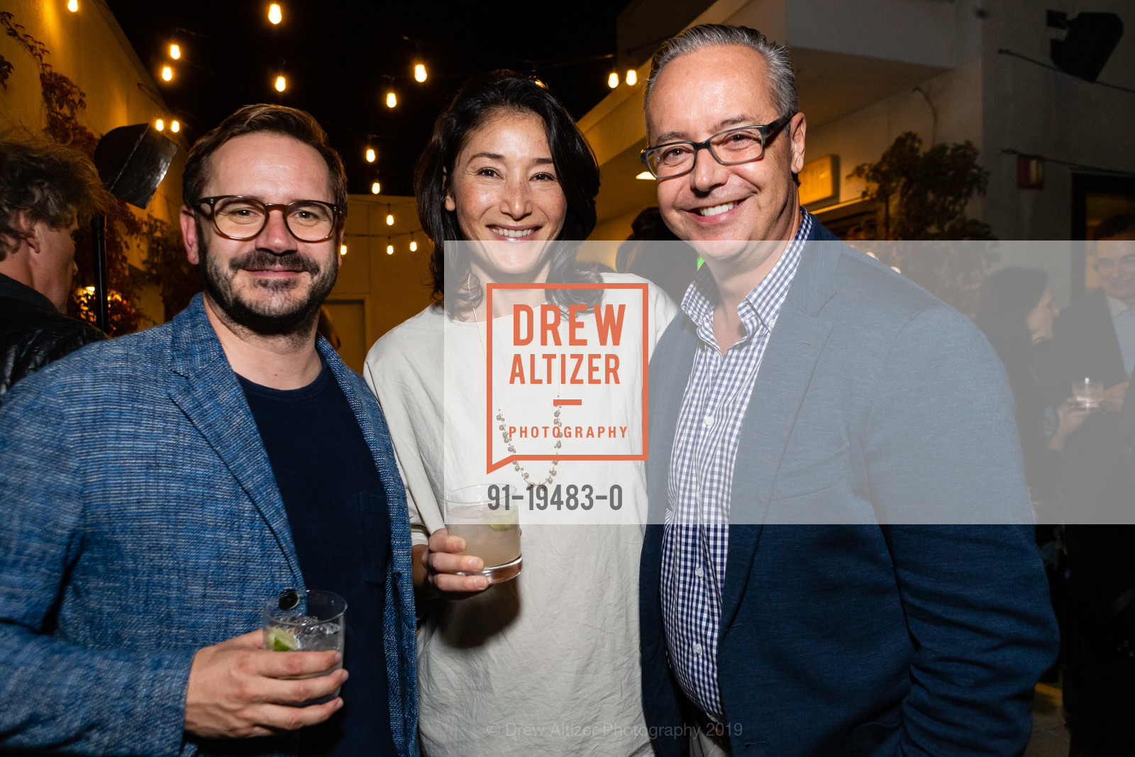 Jeremy Bataillou, Debbie Lambert, Douglas Durkin, Fraenkel Gallery 40th Anniversary Celebration, One Kearny Club. 23 Geary Street, October 22nd, 2019, Photo #91-19483-0 Jeremy Bataillou, Debbie Lambert, Douglas Durkin, Photo #91-19483-0