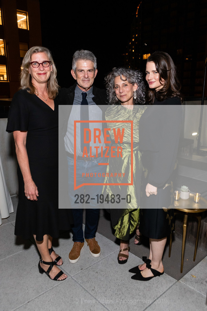 Amy Whiteside, Jeffrey Fraenkel, Frish Brandt, Daphne Palmer, Fraenkel Gallery 40th Anniversary Celebration, One Kearny Club. 23 Geary Street, October 22nd, 2019, Photo #282-19483-0 Amy Whiteside, Jeffrey Fraenkel, Frish Brandt, Daphne Palmer, Photo #282-19483-0