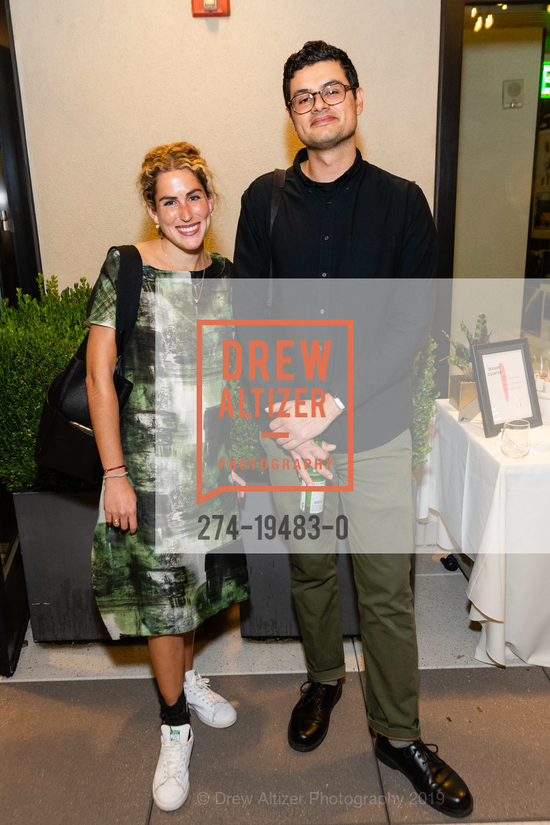 Sally Katz, Adrian Martinez, Fraenkel Gallery 40th Anniversary Celebration, One Kearny Club. 23 Geary Street, October 22nd, 2019, Photo #274-19483-0 Sally Katz, Adrian Martinez, Photo #274-19483-0