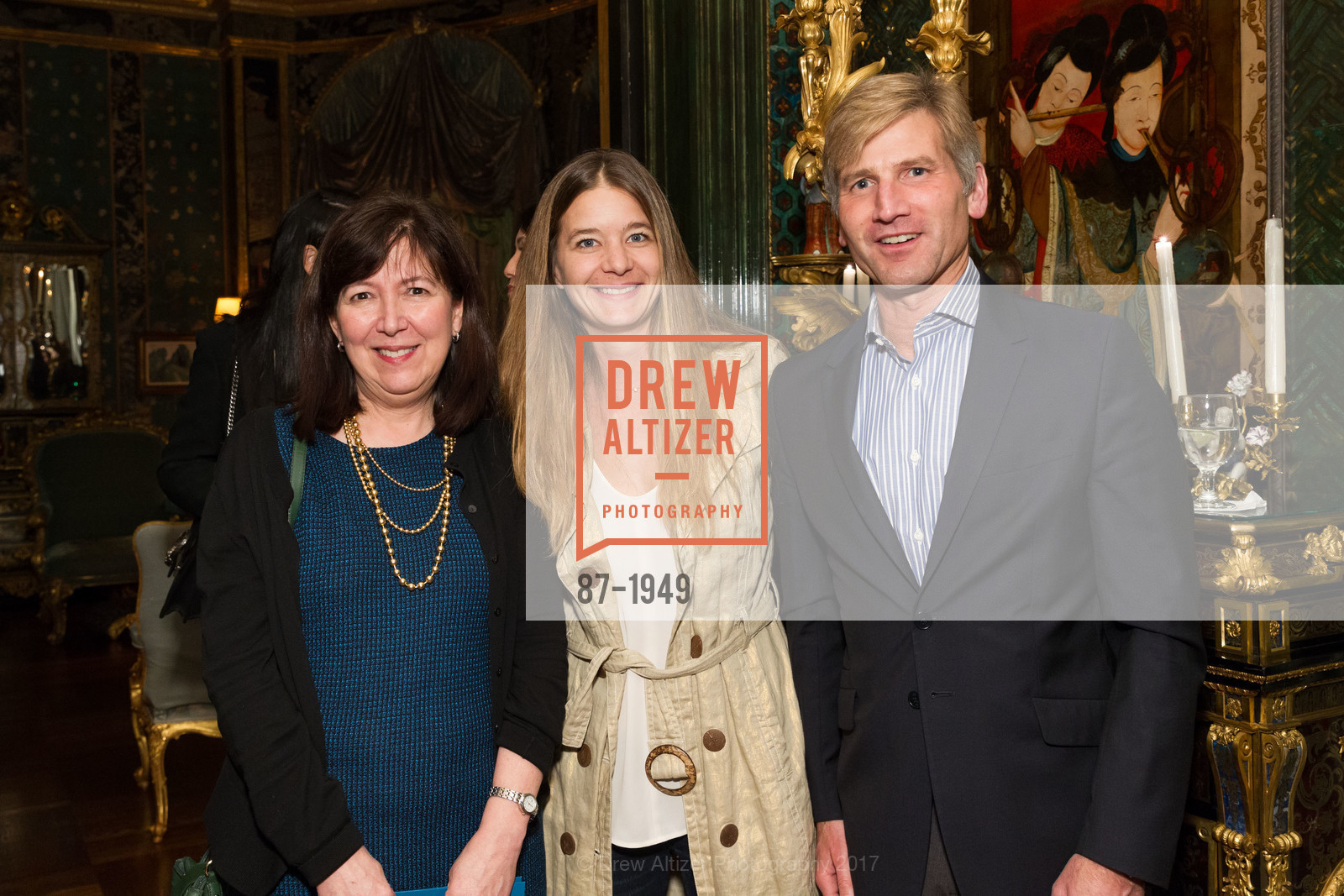 Lisa Shmerling, Alessandra Beck, Jon Beck, Gordon and Ann Getty Host Dr. Laurie Green for the Maven Project, Private Residence, March 2nd, 2017, Photo #87-1949 Lisa Shmerling, Alessandra Beck, Jon Beck, Photo #87-1949