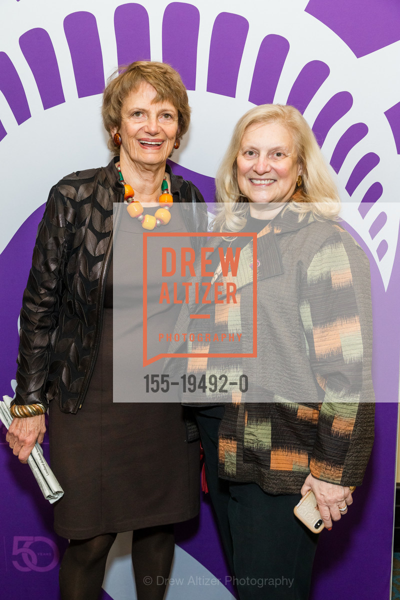 Carol Mayer Marshall, Susan Hyatt, NARAL Peninsula Power of Choice Luncheon 2019, 4290 El Camino Real, Photo #155-19492-0 Carol Mayer Marshall, Susan Hyatt, Photo #155-19492-0