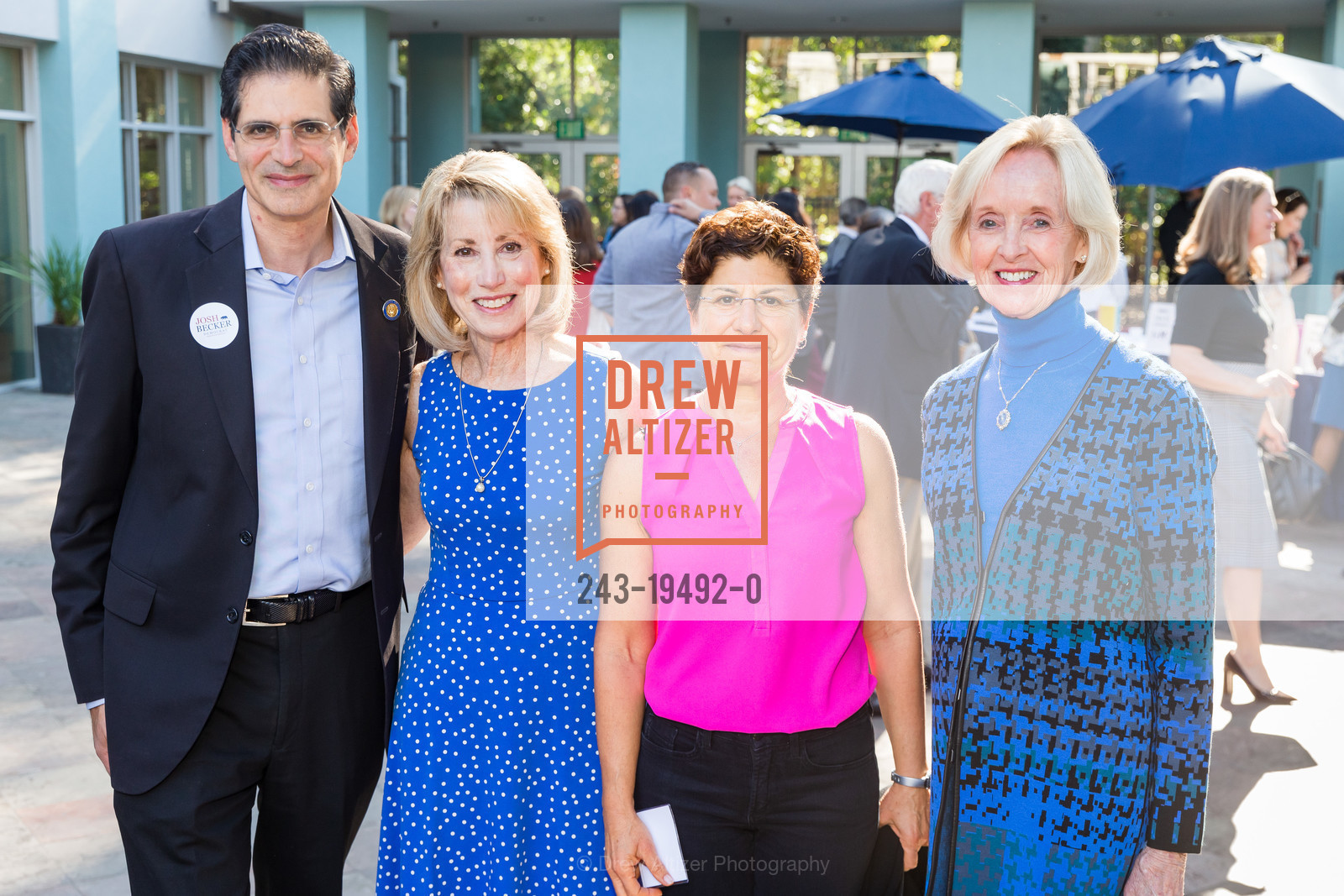 Josh Becker, Judy Kleinberg, Judy Estrin, Connie Loarie, NARAL Peninsula Power of Choice Luncheon 2019, 4290 El Camino Real, Photo #243-19492-0 Josh Becker, Judy Kleinberg, Judy Estrin, Connie Loarie, Photo #243-19492-0