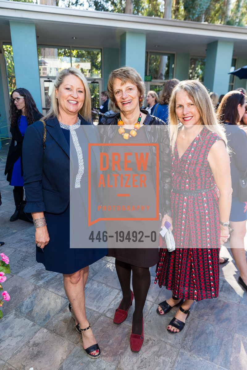 Debbie Guditus, Carol Mayer Marshall, Robina Riccitiello, NARAL Peninsula Power of Choice Luncheon 2019, 4290 El Camino Real, Photo #446-19492-0 Debbie Guditus, Carol Mayer Marshall, Robina Riccitiello, Photo #446-19492-0
