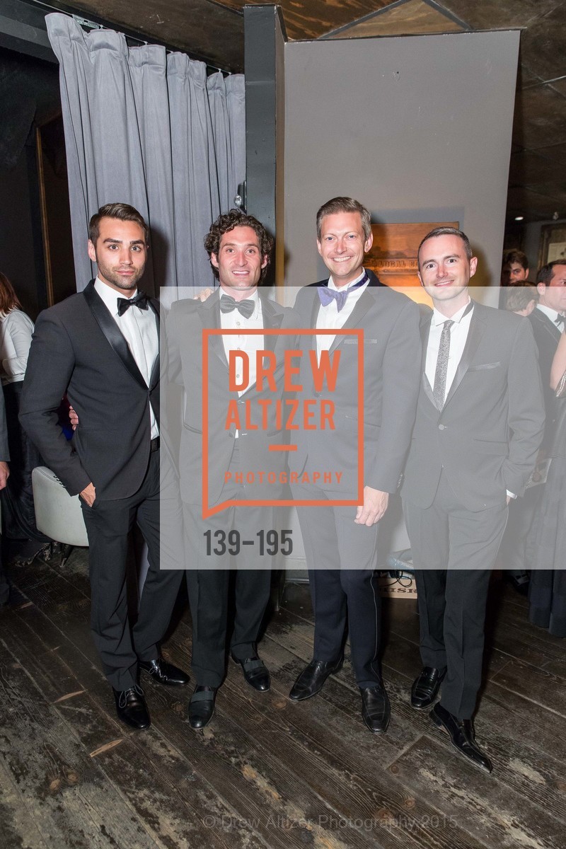 Scott Lake, Justin Fichelson, Michael Minson, Phillip Cannon, Gucci & Vogue Dinner, Local Edition San Francisco. Local Edition San Francisco, . 691 Market St, July 8th, 2015, Photo #139-195 Scott Lake, Justin Fichelson, Michael Minson, Phillip Cannon, Photo #139-195