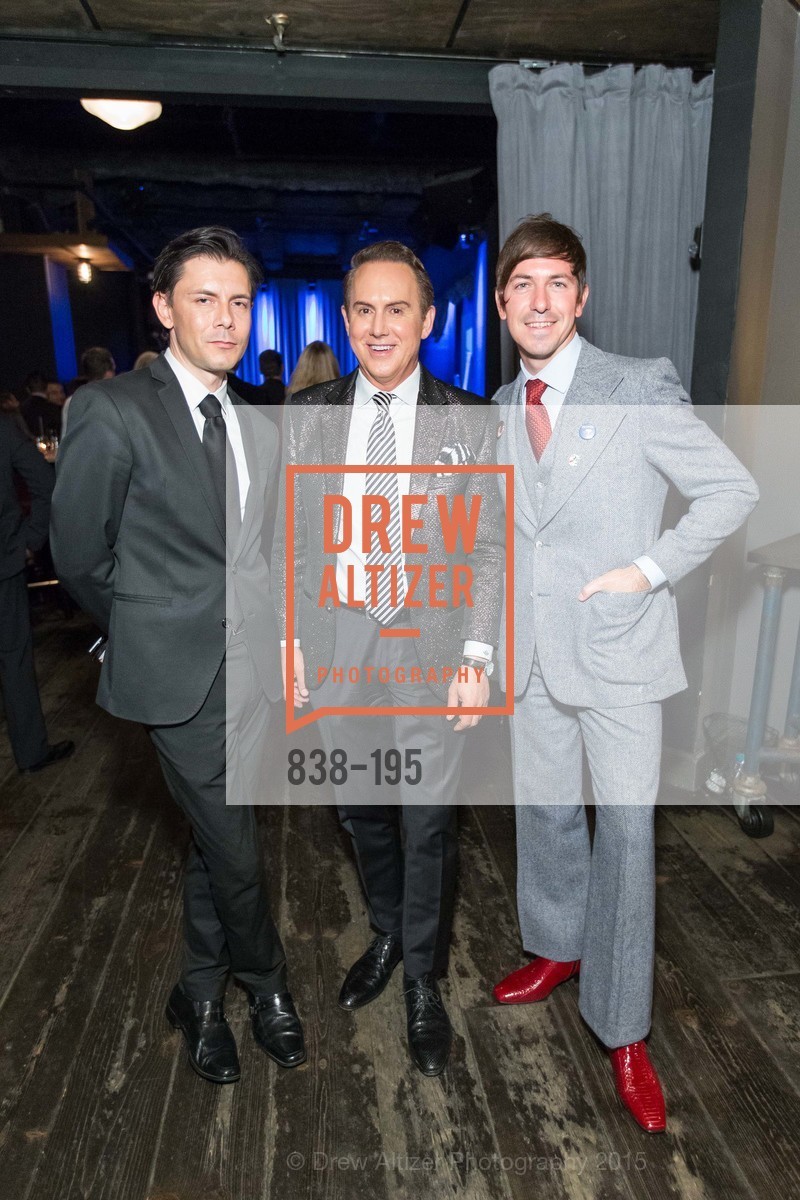 Damion Matthews, Joel Goodrich, Chris Veatch, Gucci & Vogue Dinner, Local Edition San Francisco. Local Edition San Francisco, . 691 Market St, July 8th, 2015, Photo #838-195 Damion Matthews, Joel Goodrich, Chris Veatch, Photo #838-195