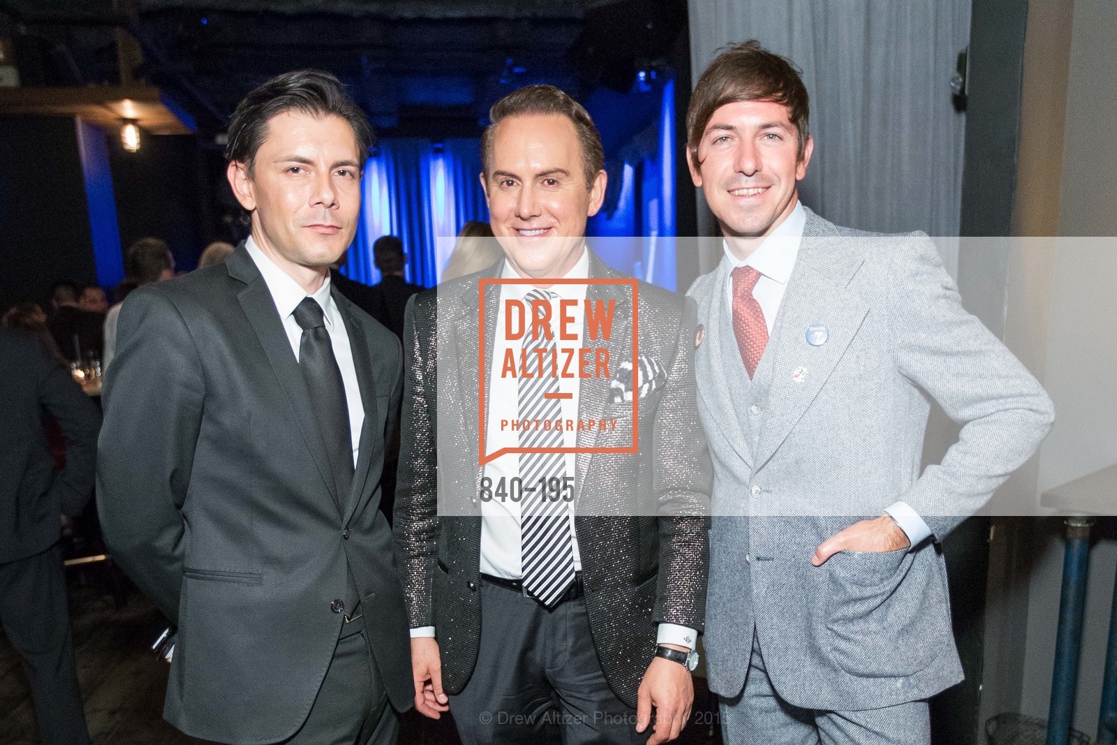 Damion Matthews, Joel Goodrich, Chris Veatch, Gucci & Vogue Dinner, Local Edition San Francisco. Local Edition San Francisco, . 691 Market St, July 8th, 2015, Photo #840-195 Damion Matthews, Joel Goodrich, Chris Veatch, Photo #840-195