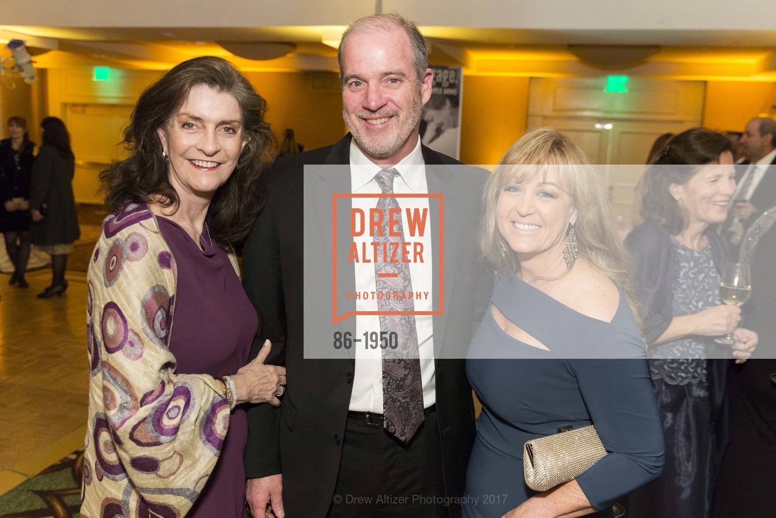 Anne Marie Taylor, Thomas Taylor, Lisa Behring, CalShakes Fundraiser 2017, Claremont Club & Spa. 41 Tunnel Rd. Berkeley, California 94705, March 4th, 2017, Photo #86-1950 Anne Marie Taylor, Thomas Taylor, Lisa Behring, Photo #86-1950