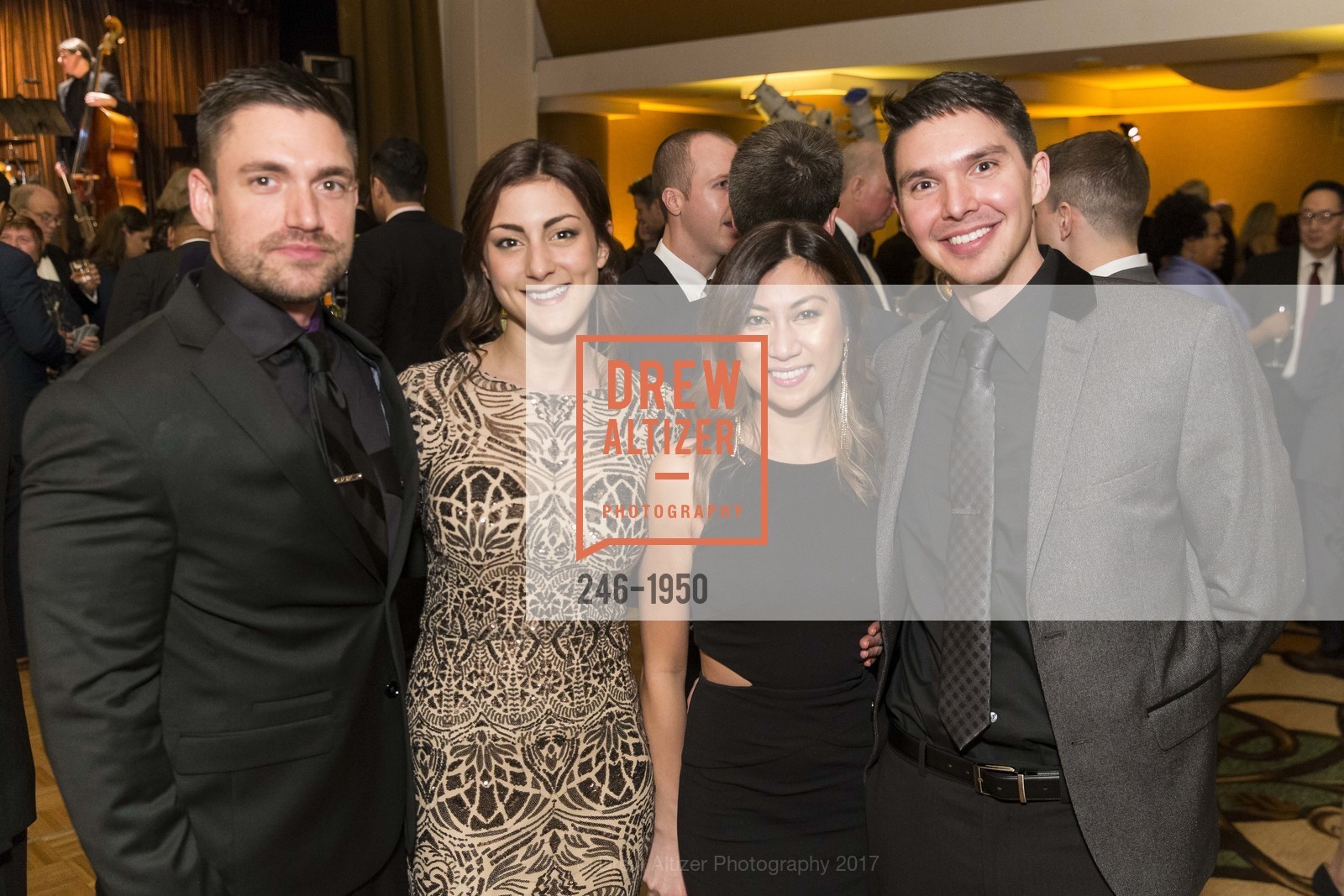 Chris Briner, Liz Hering, Tracy Pham, Alexis Salvador, CalShakes Fundraiser 2017, Claremont Club & Spa. 41 Tunnel Rd. Berkeley, California 94705, March 4th, 2017, Photo #246-1950 Chris Briner, Liz Hering, Tracy Pham, Alexis Salvador, Photo #246-1950