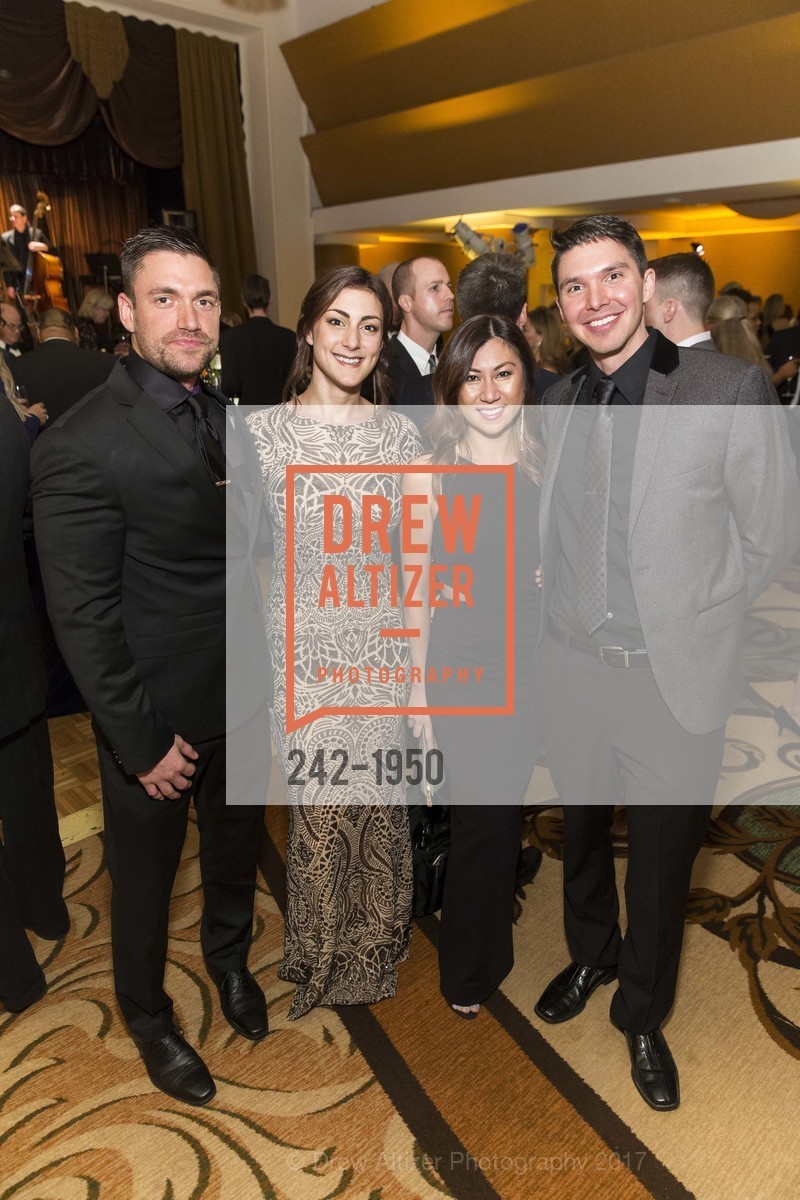 Chris Briner, Liz Hering, Tracy Pham, Alexis Salvador, CalShakes Fundraiser 2017, Claremont Club & Spa. 41 Tunnel Rd. Berkeley, California 94705, March 4th, 2017, Photo #242-1950 Chris Briner, Liz Hering, Tracy Pham, Alexis Salvador, Photo #242-1950