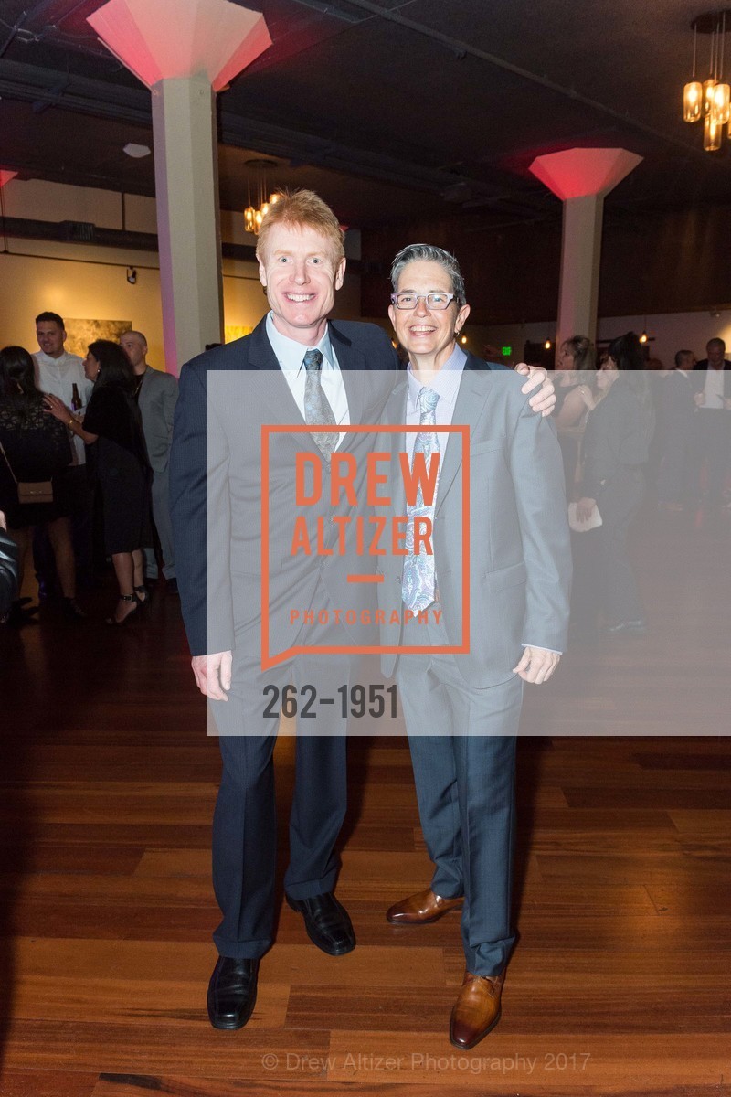 Noel Moroney, Neen Nicholson, San Francisco Firefighters Cancer Prevention Foundation's The Art of Fire Gala, Terra Gallery. 511 Harrison St, March 4th, 2017, Photo #262-1951 Noel Moroney, Neen Nicholson, Photo #262-1951