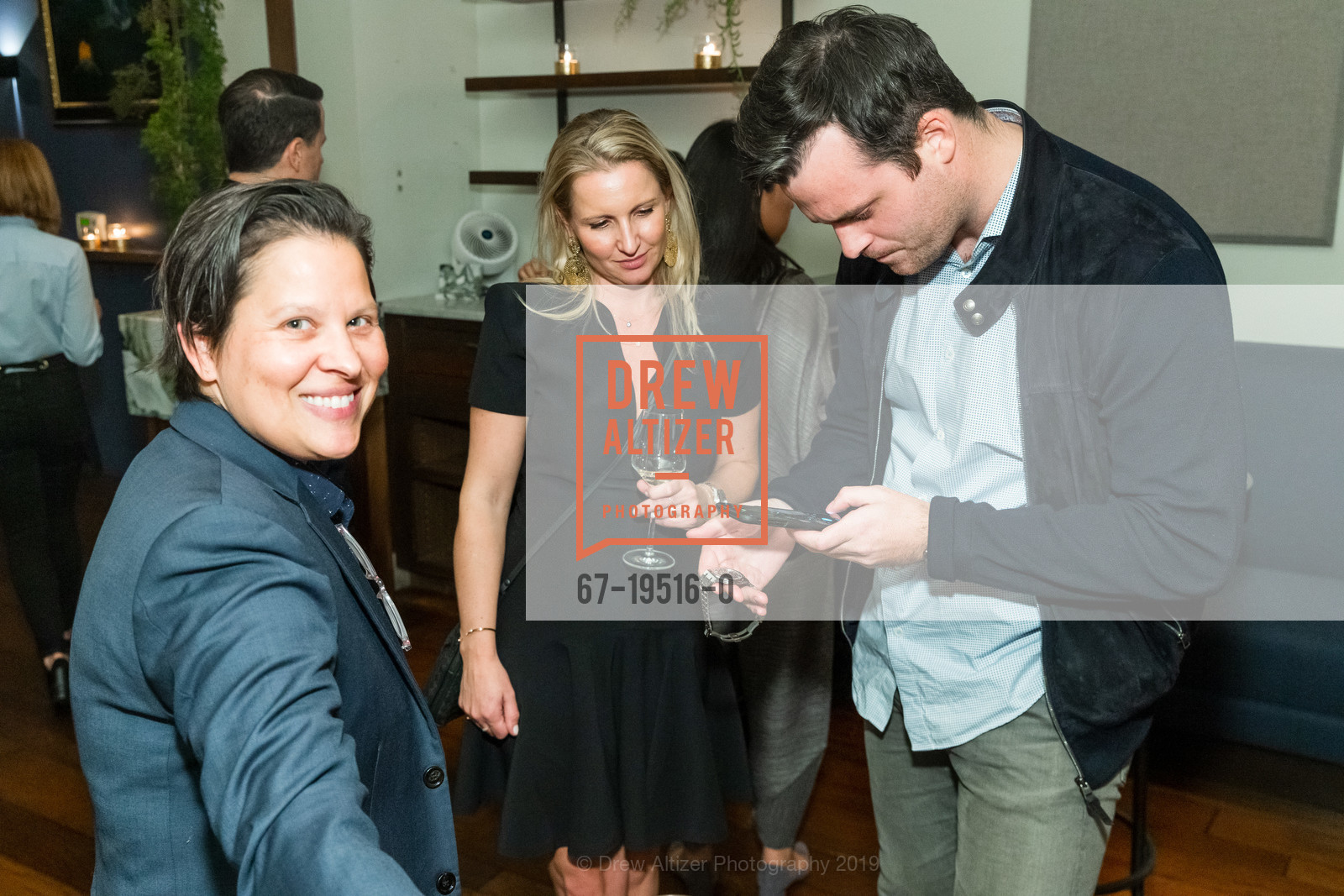 Joyce Solano, Kathleen, Nick McCarthy, Audemars Piguet Collector's Dinner, Sorrel Restaurant. 3228 Sacremento Street, October 22nd, 2019, Photo #67-19516-0 Joyce Solano, Kathleen, Nick McCarthy, Photo #67-19516-0