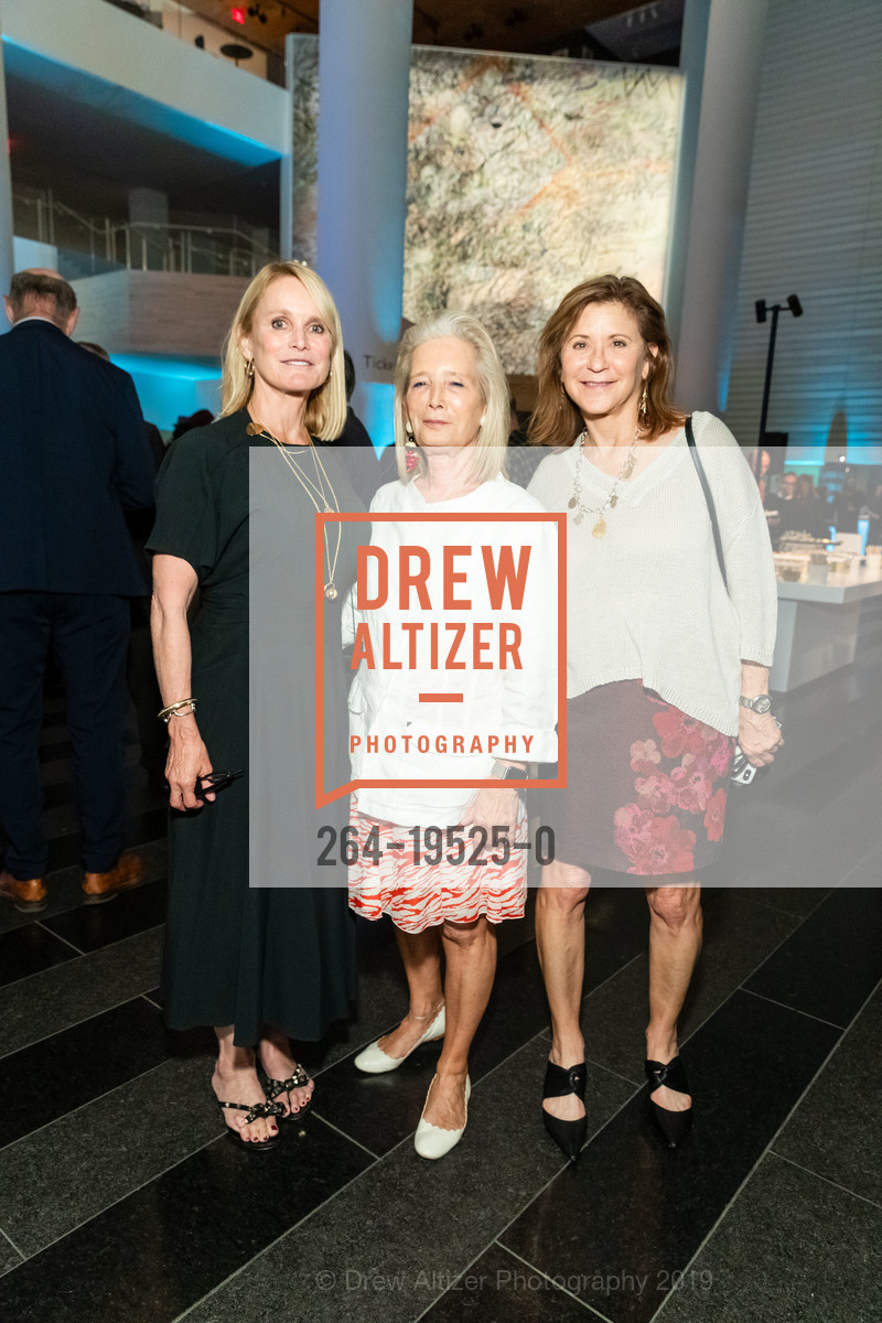 Merilee Harris, Mimi Haas, MJ Elmore, SFMOMA SOFT POWER CC/DC Preview + Reception, SFMOMA, October 23rd, 2019, Photo #264-19525-0 Merilee Harris, Mimi Haas, MJ Elmore, Photo #264-19525-0