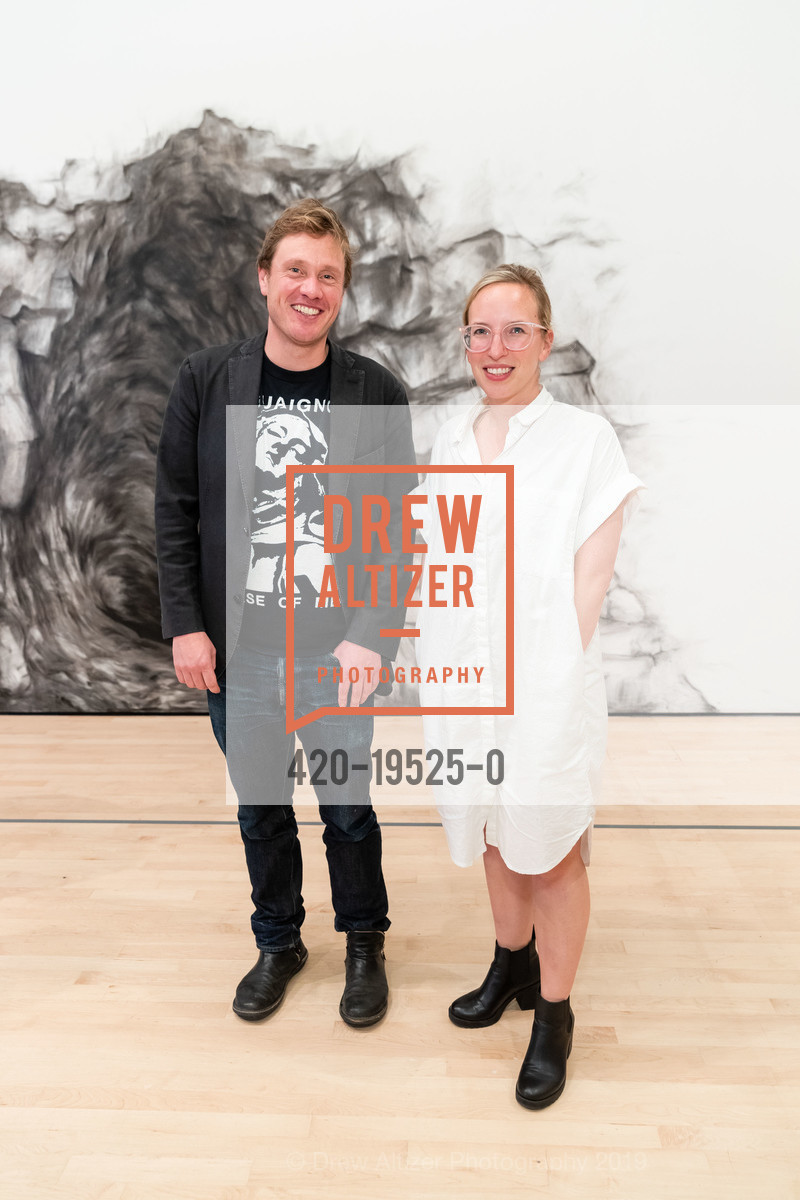 Richard Mosse, Andrea Nitsche-Krupp, SFMOMA SOFT POWER CC/DC Preview + Reception, SFMOMA, October 23rd, 2019, Photo #420-19525-0 Richard Mosse, Andrea Nitsche-Krupp, Photo #420-19525-0